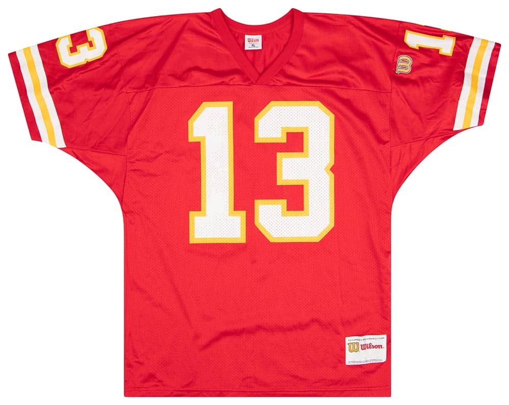 1996 Kansas City Chiefs Bono 13 Wilson Jersey Home XL