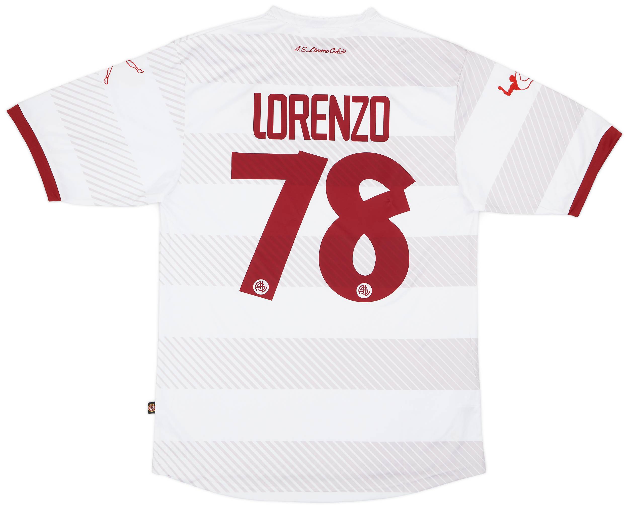 2017-18 Livorno Away Shirt Lorenzo #78 - 6/10 - (XL)
