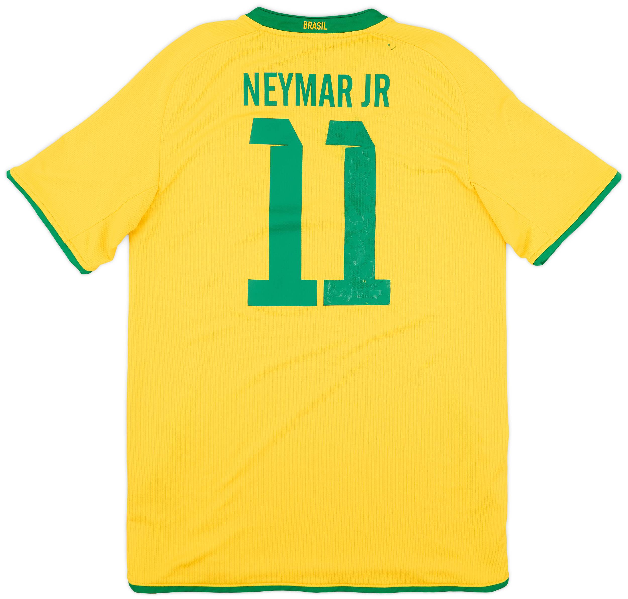 2008-10 Brazil Home Shirt Neymar JR #11 - 5/10 - (M)