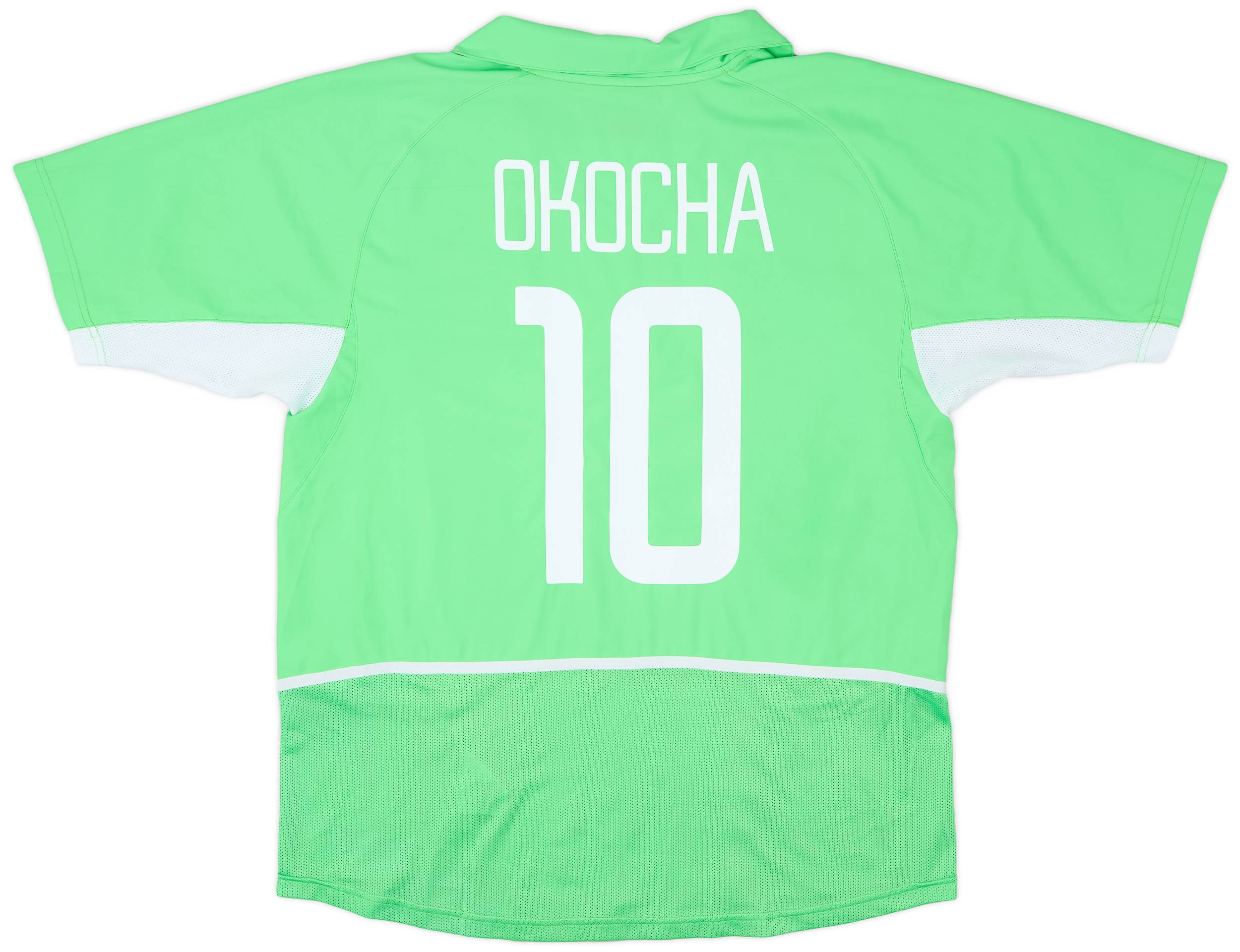 2002-04 Nigeria Home Shirt Okocha #10 - 8/10 - (L)