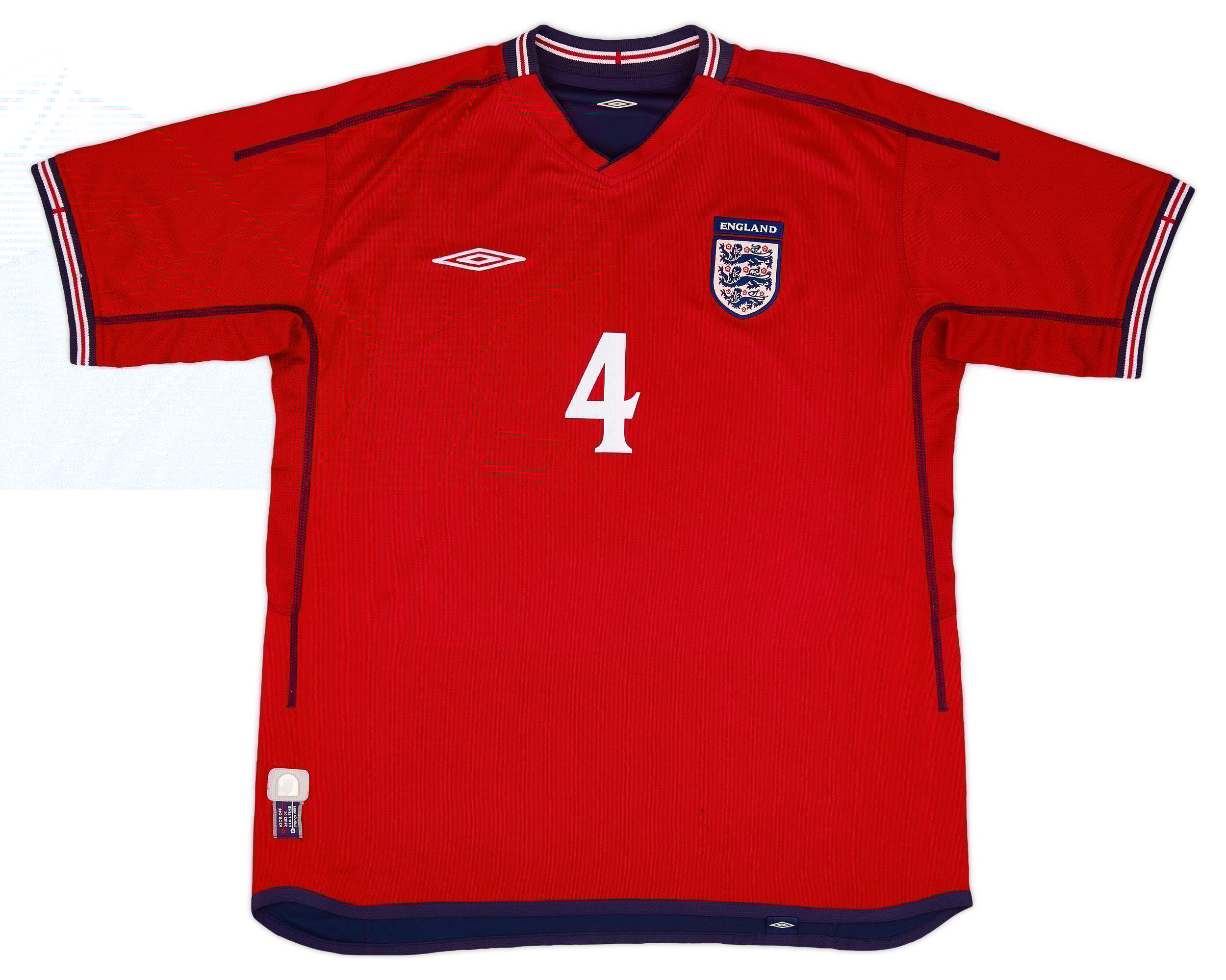 ウェア Steven Gerrard 2002-04 England Away 2002-04 England Away Shirt Gerrard #4