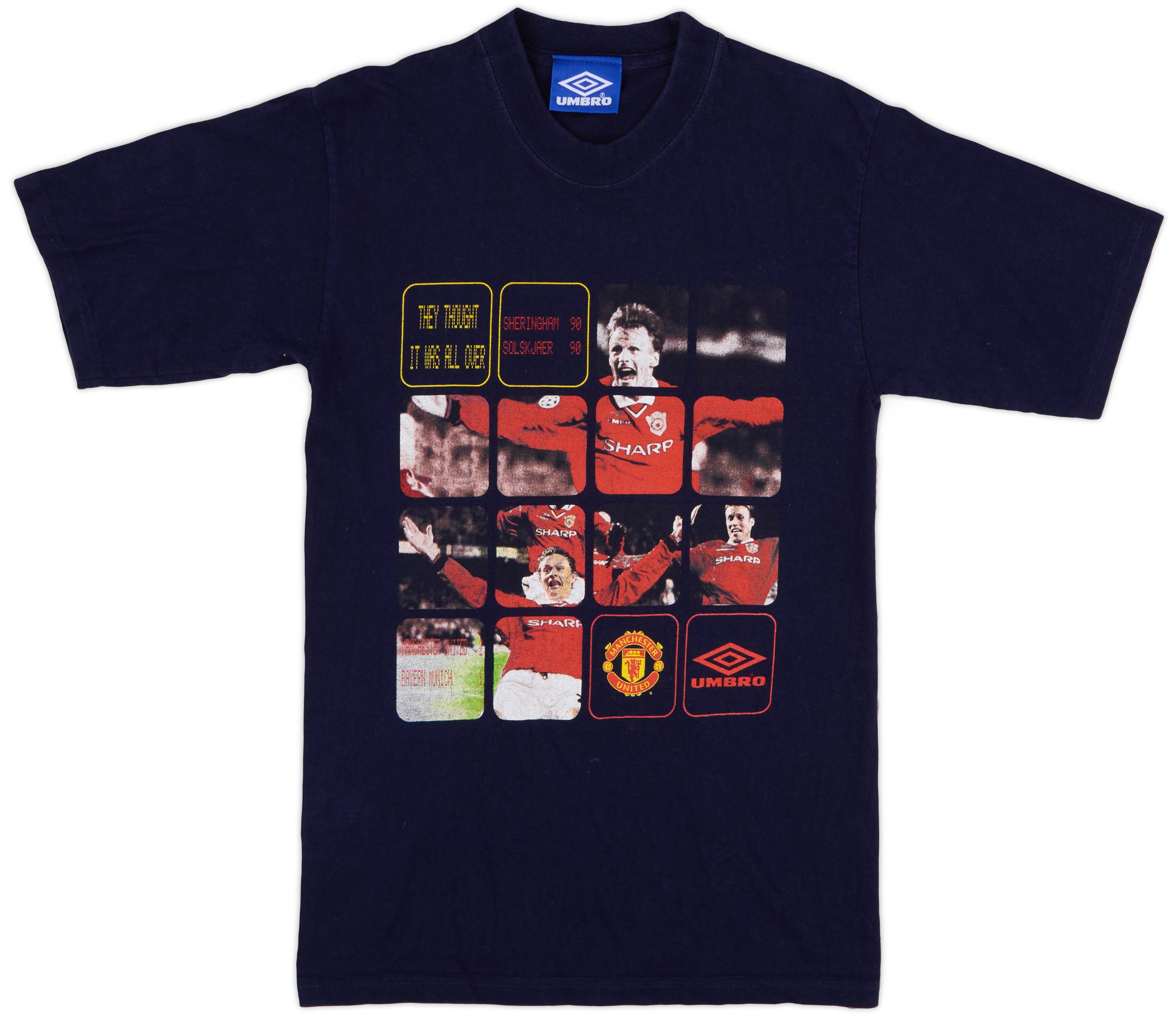 1999-00 Manchester United Umbro Cotton T-Shirt - 6/10 - (S)