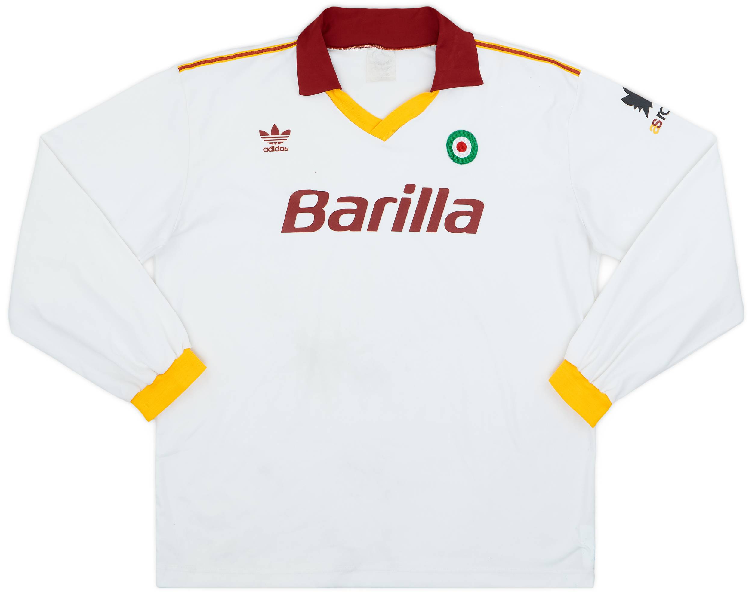 1991-92 Roma Away L/S Shirt - 8/10 - (XL)