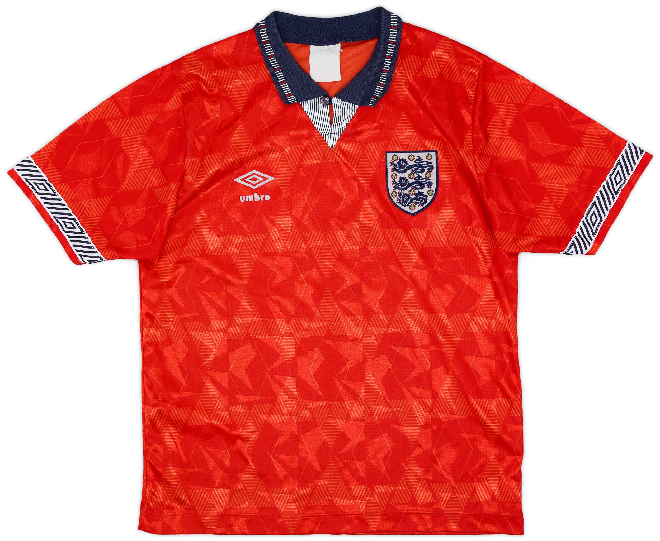 1990-93 England Away Shirt - 8/10 - (Y)