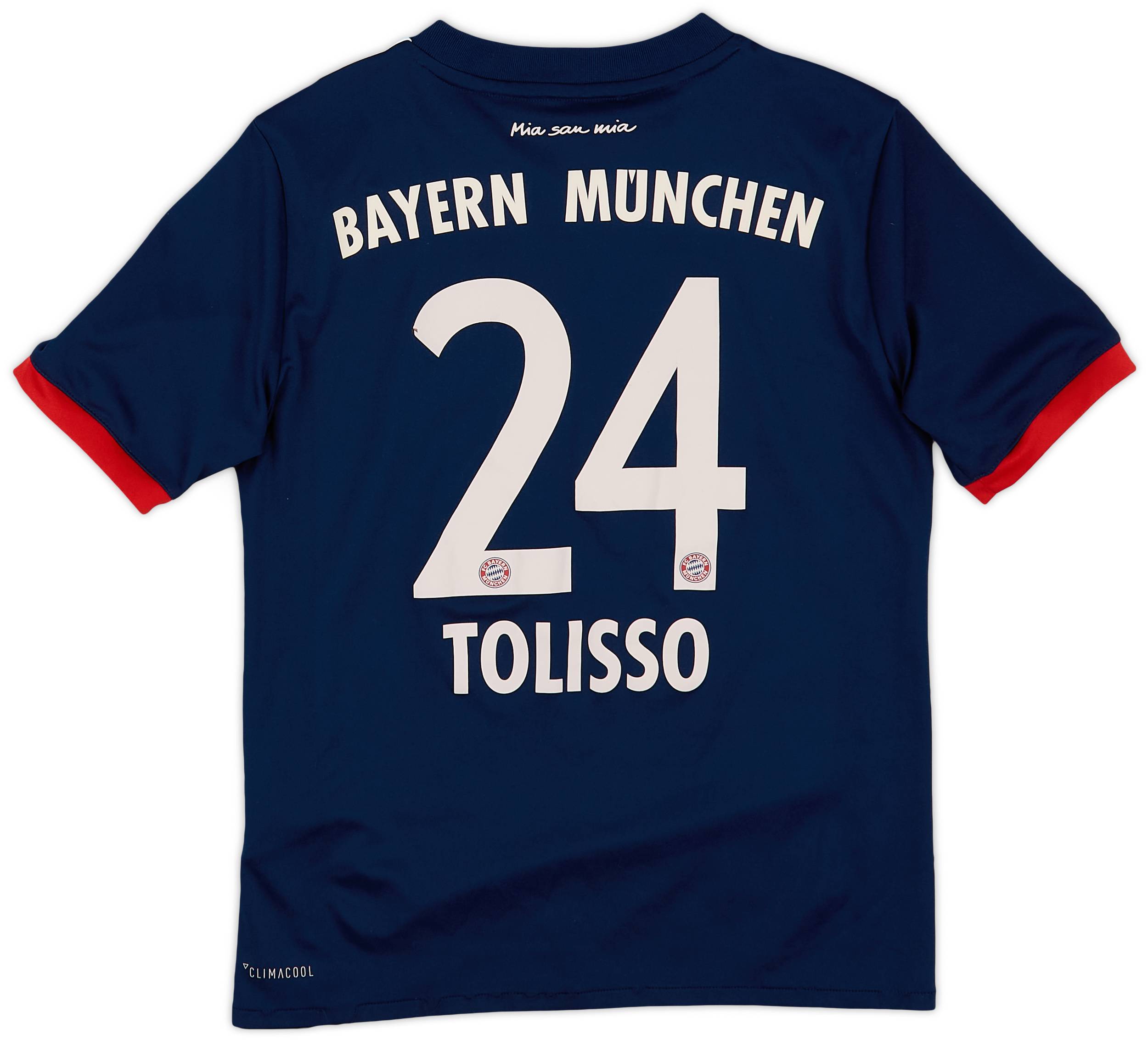 2017-18 Bayern Munich Away Shirt Tolisso #24 - 8/10 - (9-10 Years)