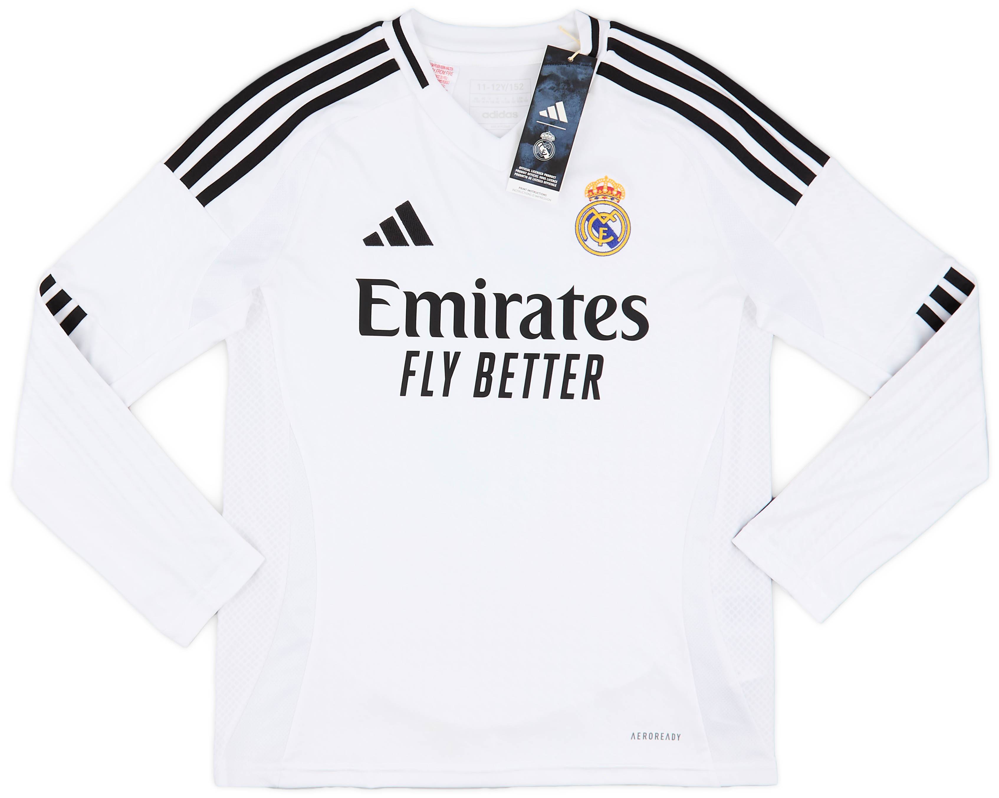 REAL MADRID BELLINGHAM 5 長袖シャツ M Real Madrid adidas Away Shirt 2025-26 - Long Sleeve with