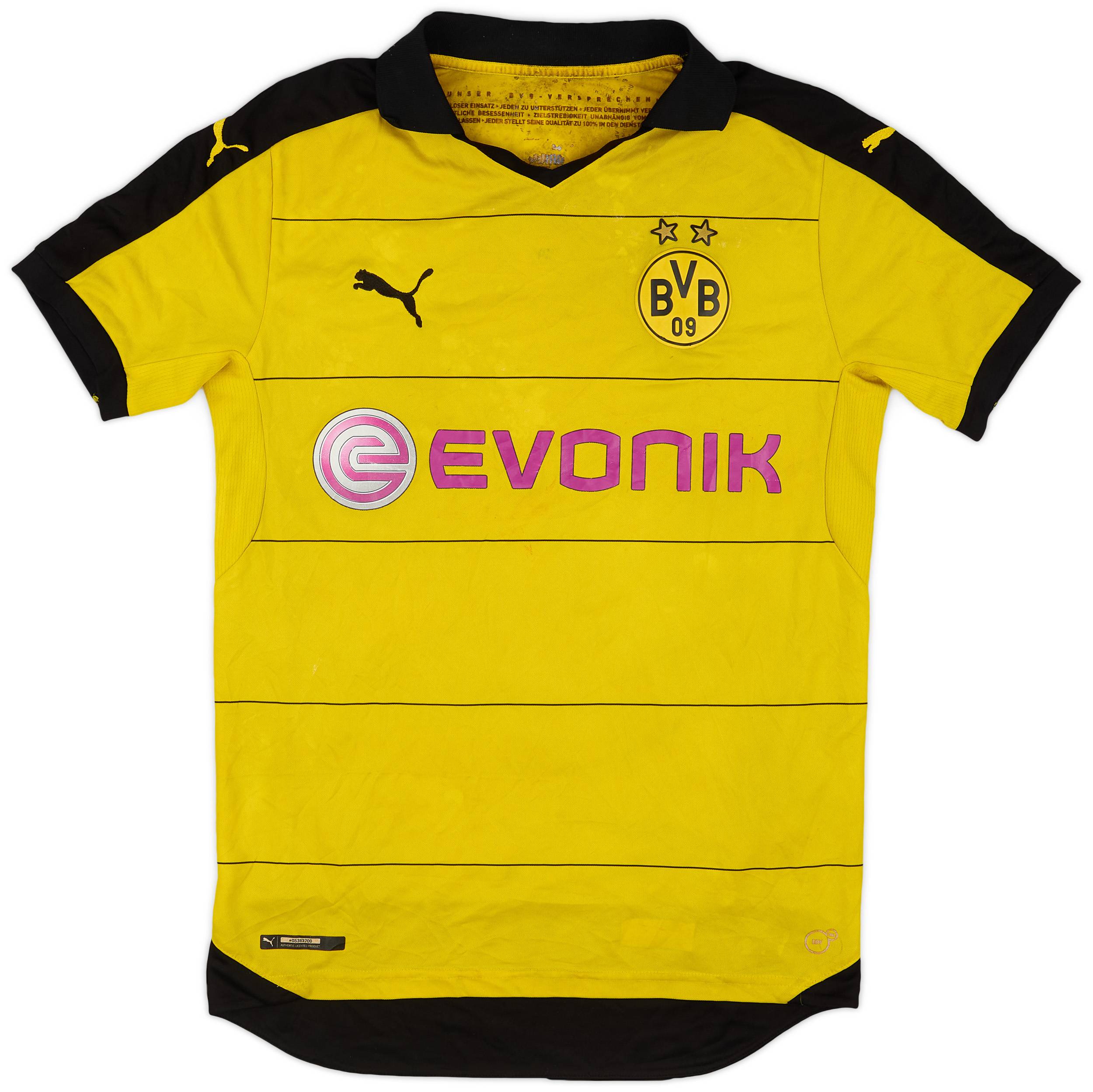 2015-16 Borussia Dortmund Home Shirt - 3/10 - (S)