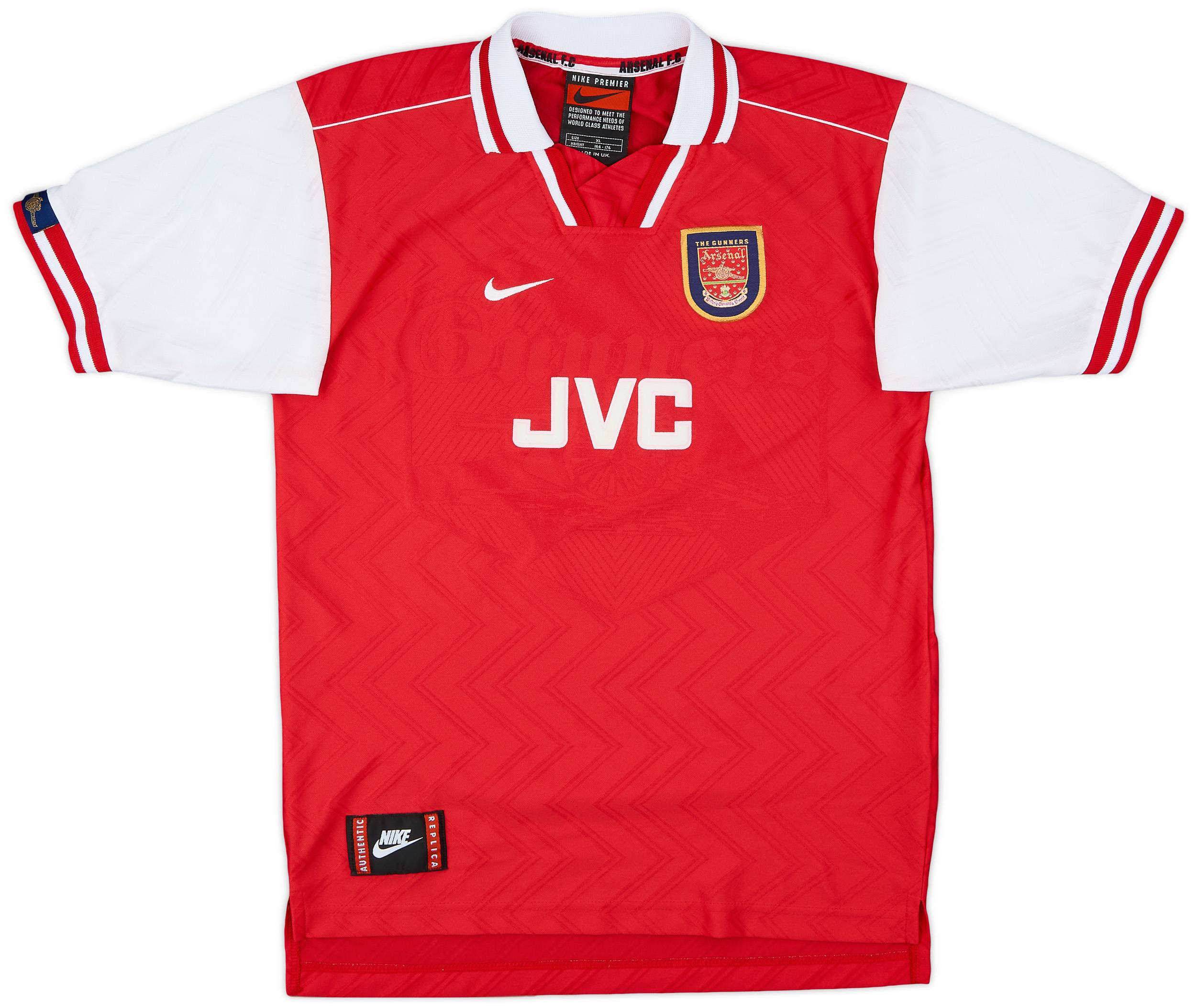 1996-98 Arsenal Home Shirt - 7/10 - (XL.Boys)