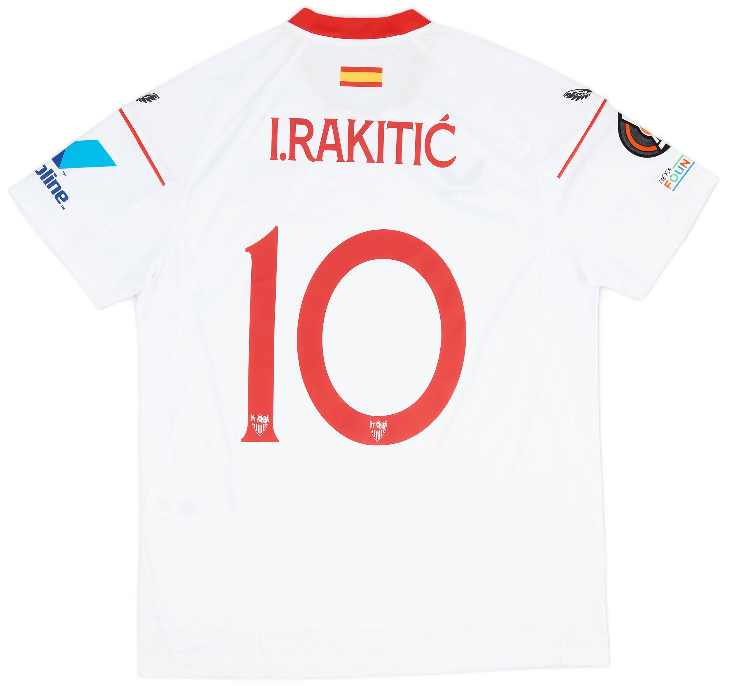 2022 23 Sevilla Match Issue Europa League Home Shirt I.Rakitic 10