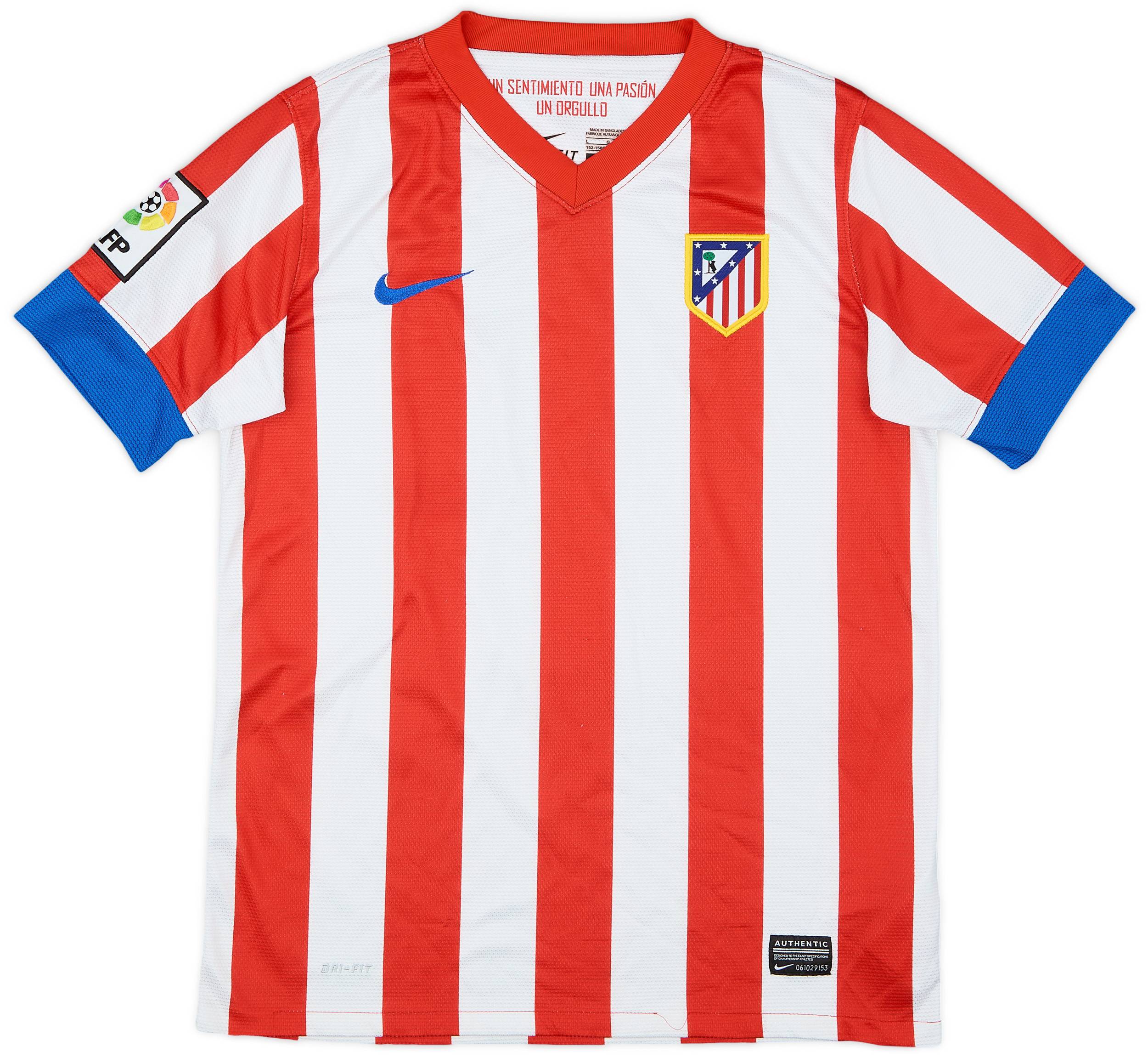 2012-13 Atletico Madrid Home Shirt - 8/10 - (L.Boys)