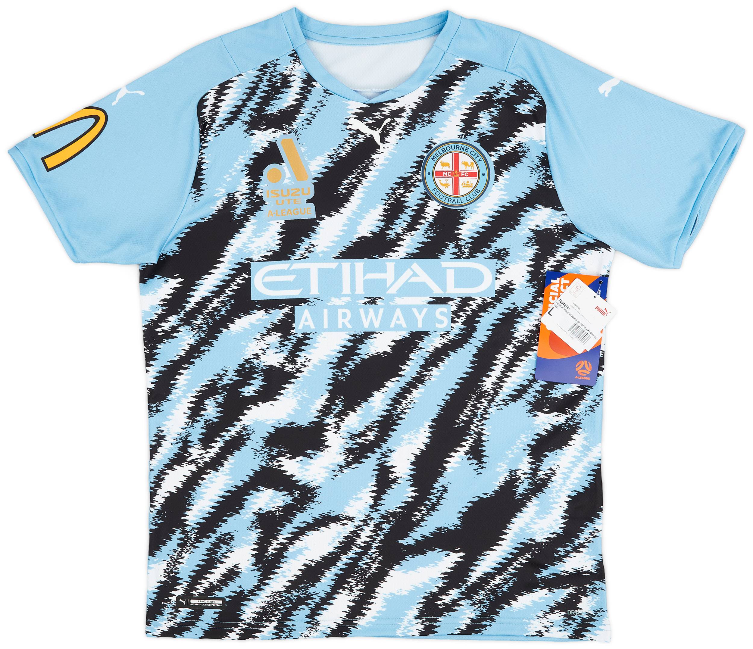 2021-22 Melbourne City Player Issue Pre-Match Shirt (S)