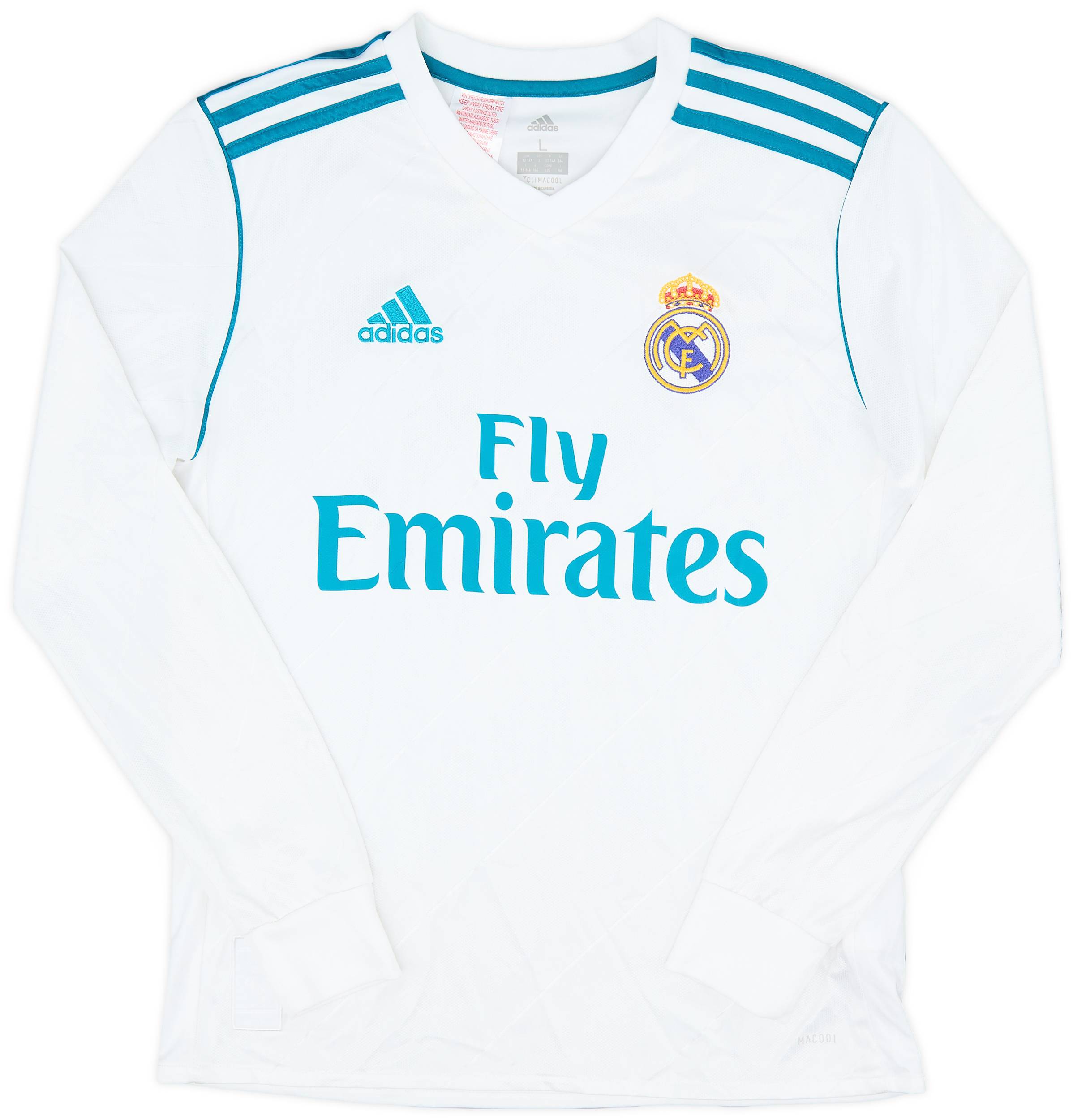 REAL MADRID 2017 2018 HOME FOOTBALL SHIRT SOCCER JERSEY
