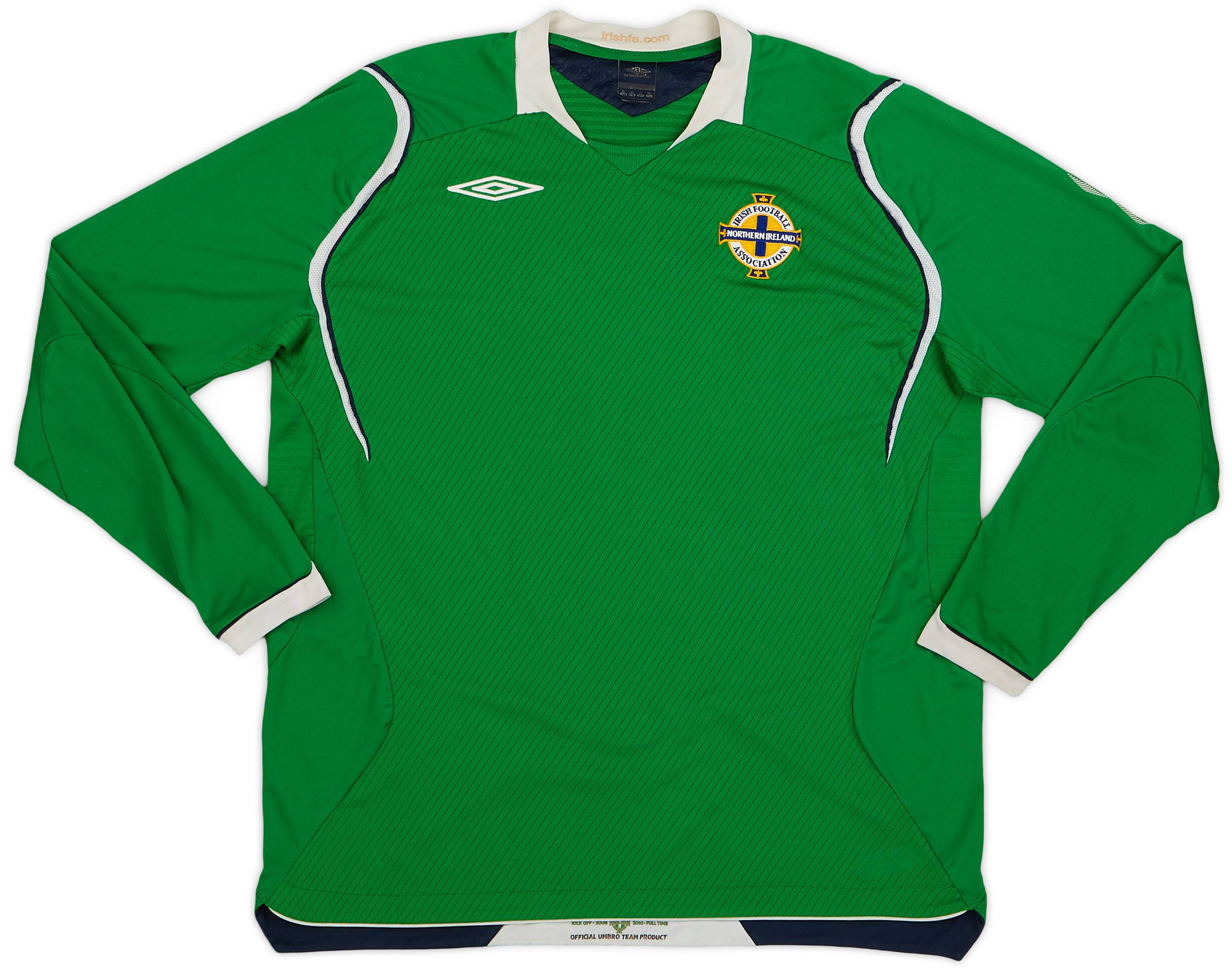 2008-10 Northern Ireland Home L/S Shirt - 8/10 - (XL)