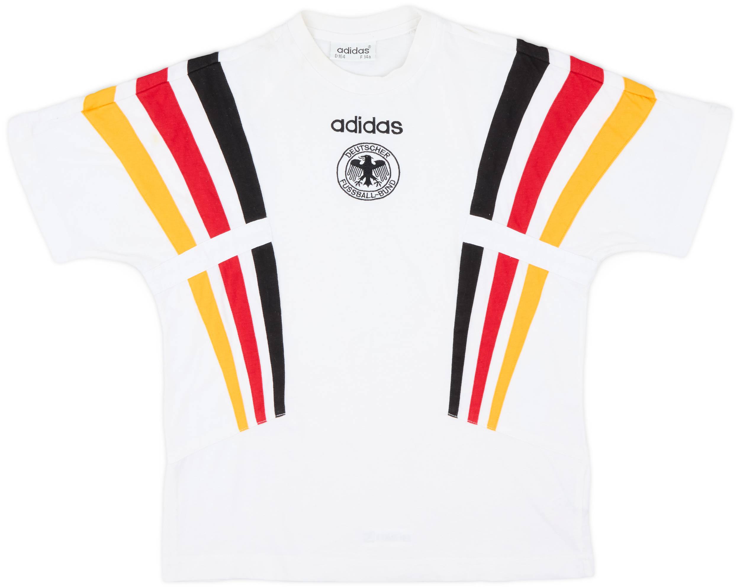 1996-97 Germany adidas Cotton Tee - 8/10 - (XL.Boys)
