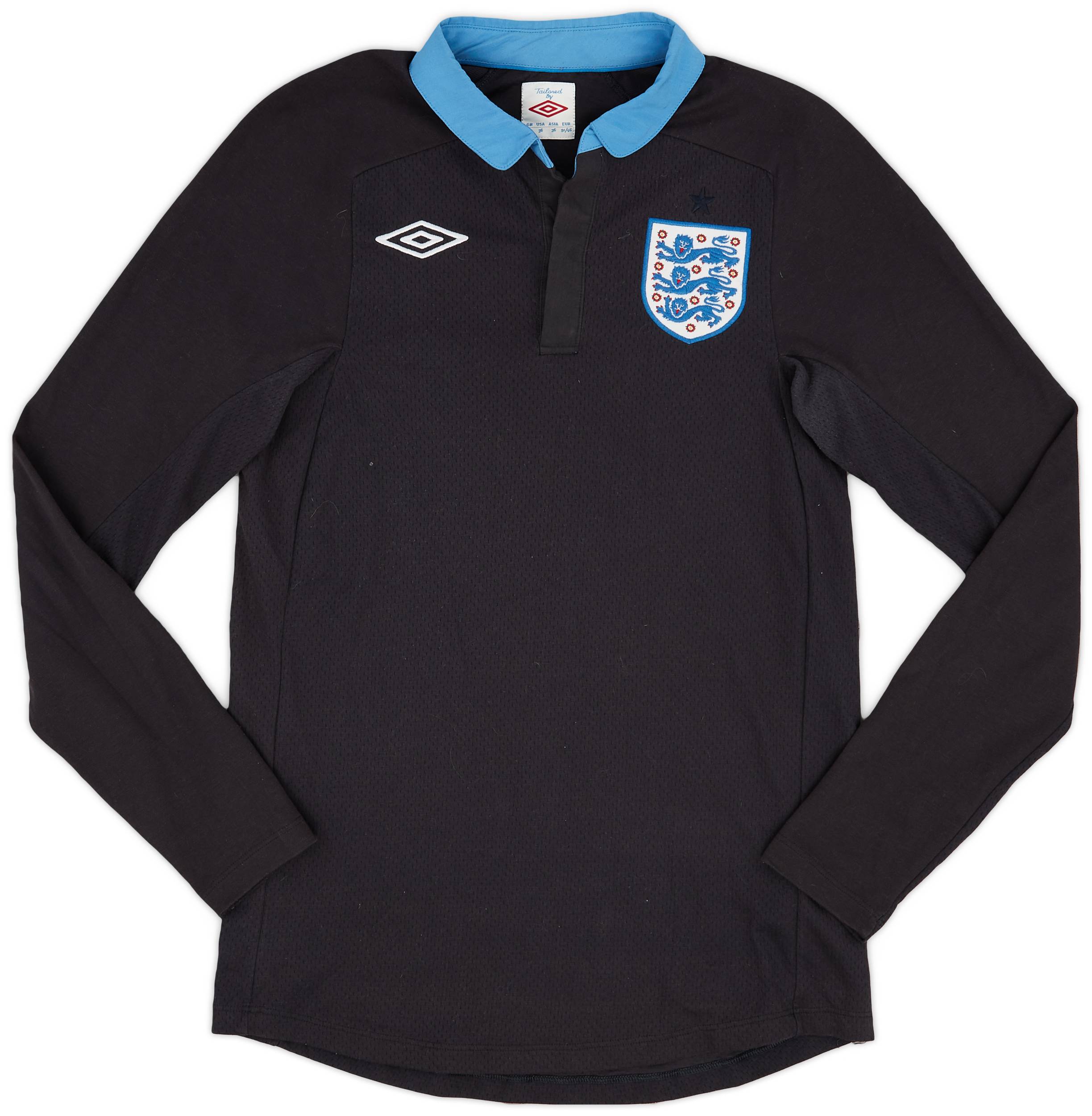 2011-12 England Away L/S Shirt - 9/10 - (S)