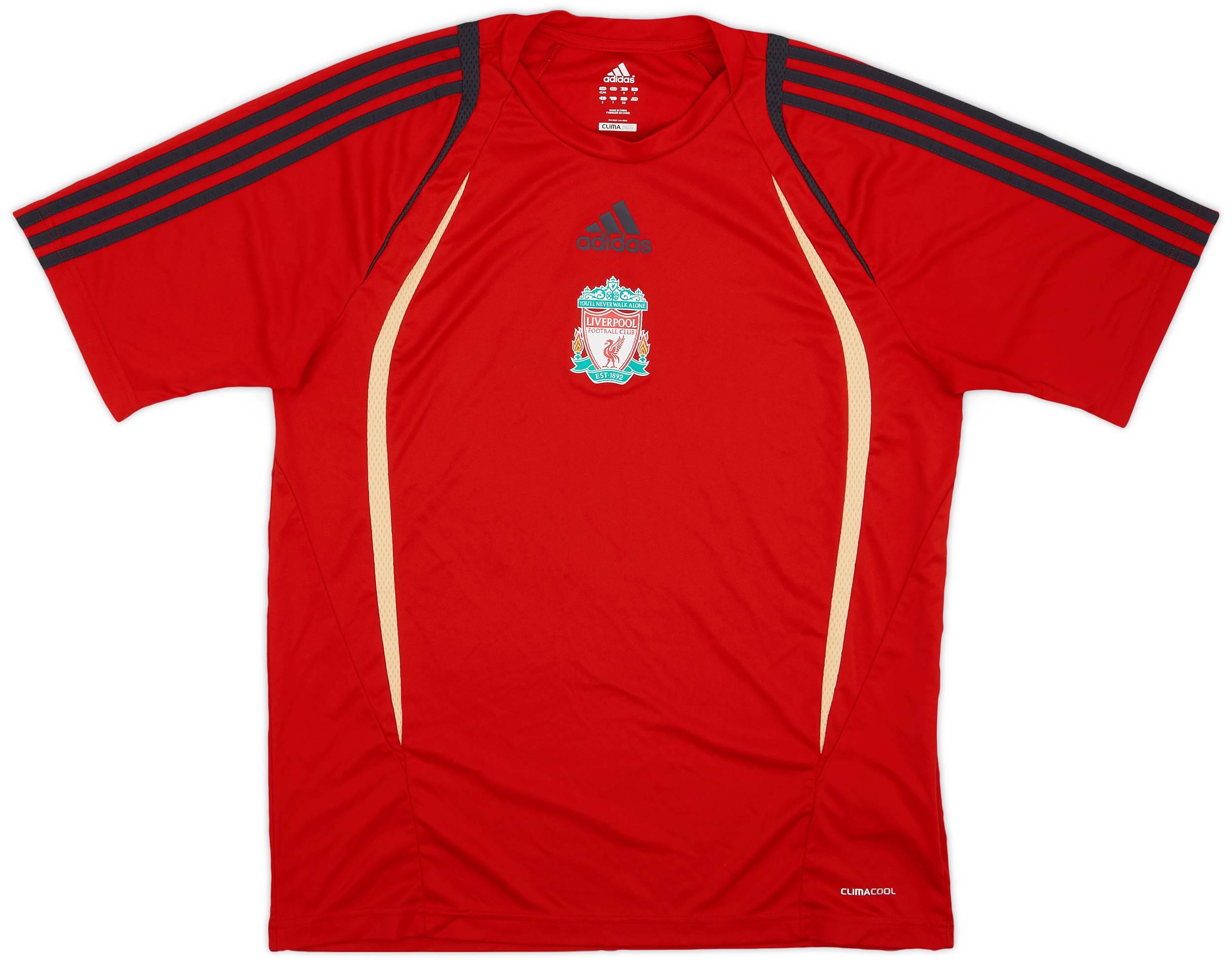 2009-10 Liverpool adidas Training Shirt - 9/10 - (L)