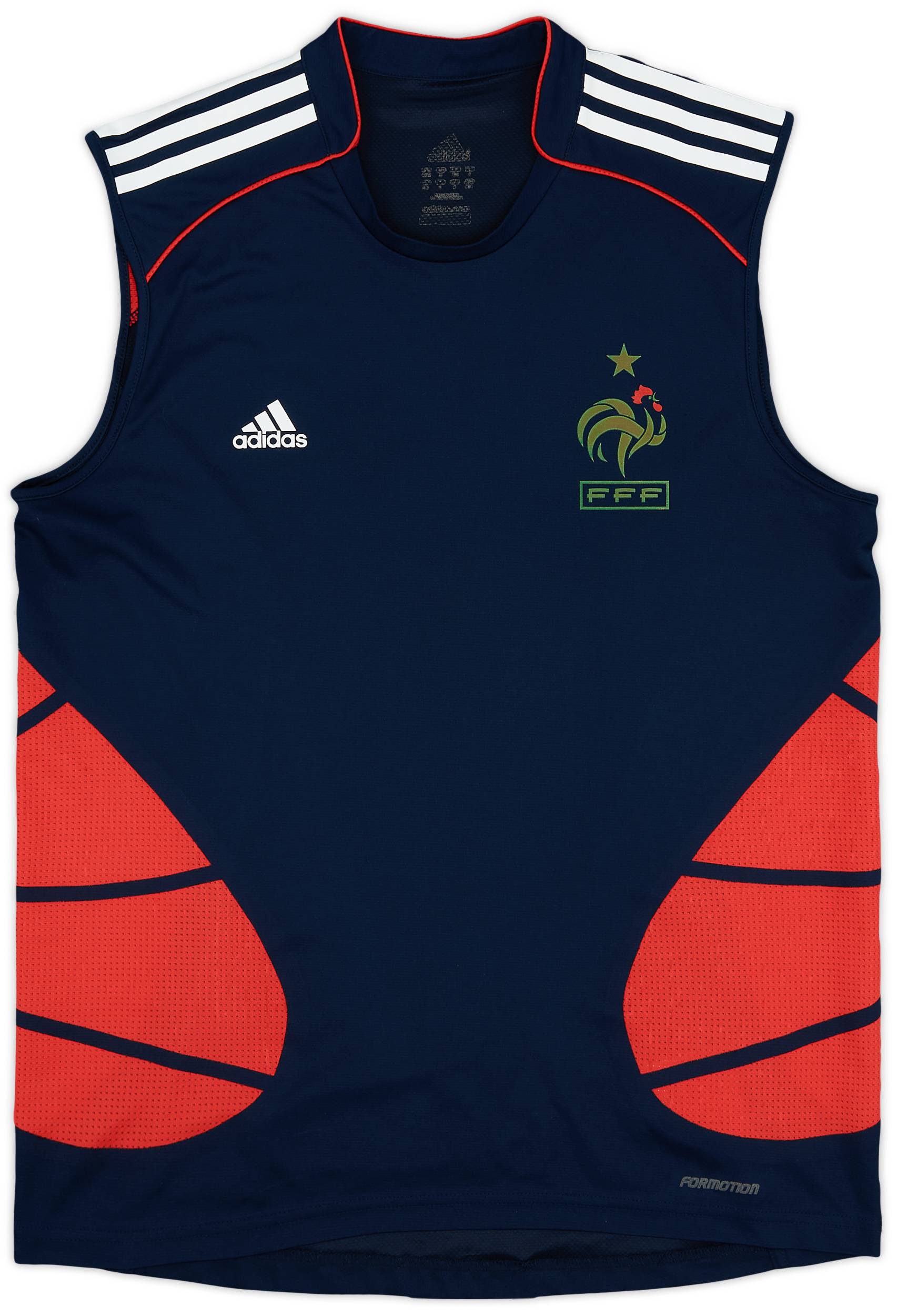 2007-08 France adidas Formotion Training Vest - 8/10 - (M)