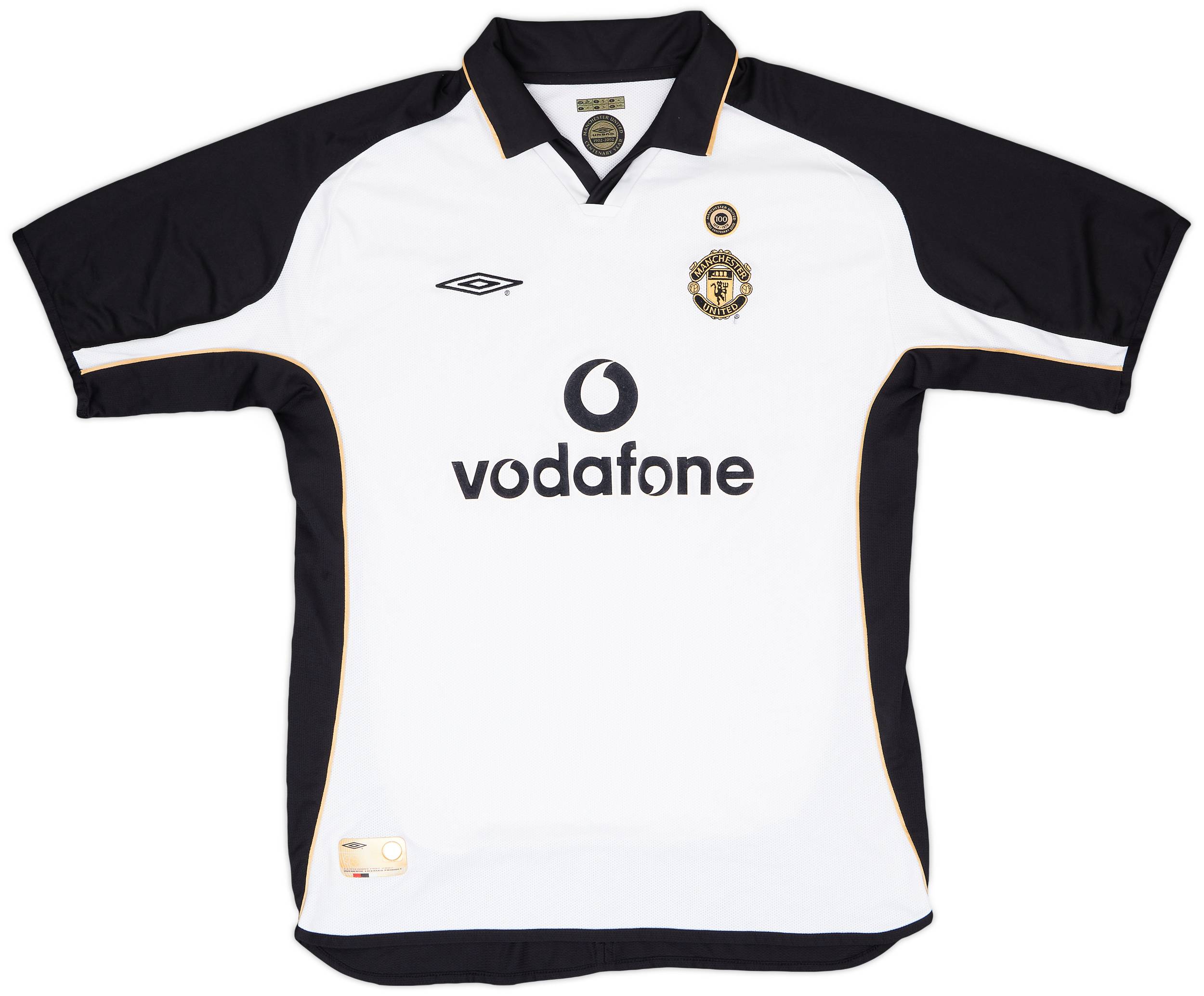 2001-02 Manchester United Match Issue Centenary Away Shirt #6