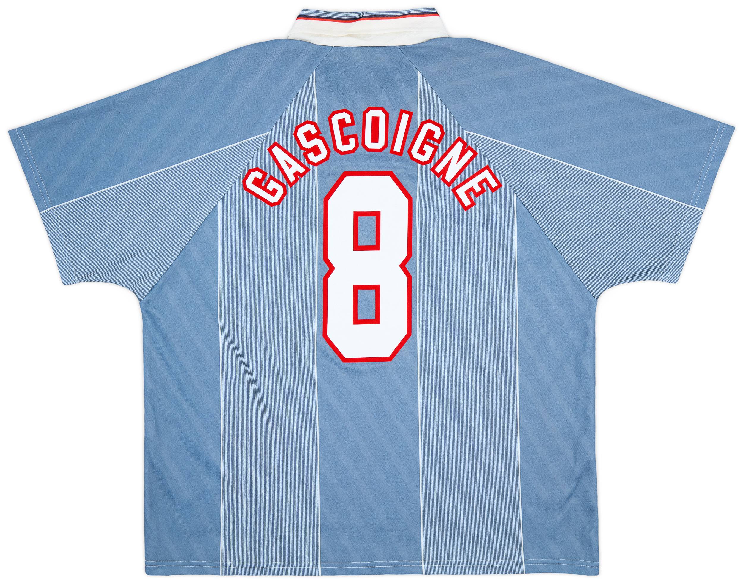 1996-97 England Away Shirt Gascoigne #8 - 9/10 - (XXL)