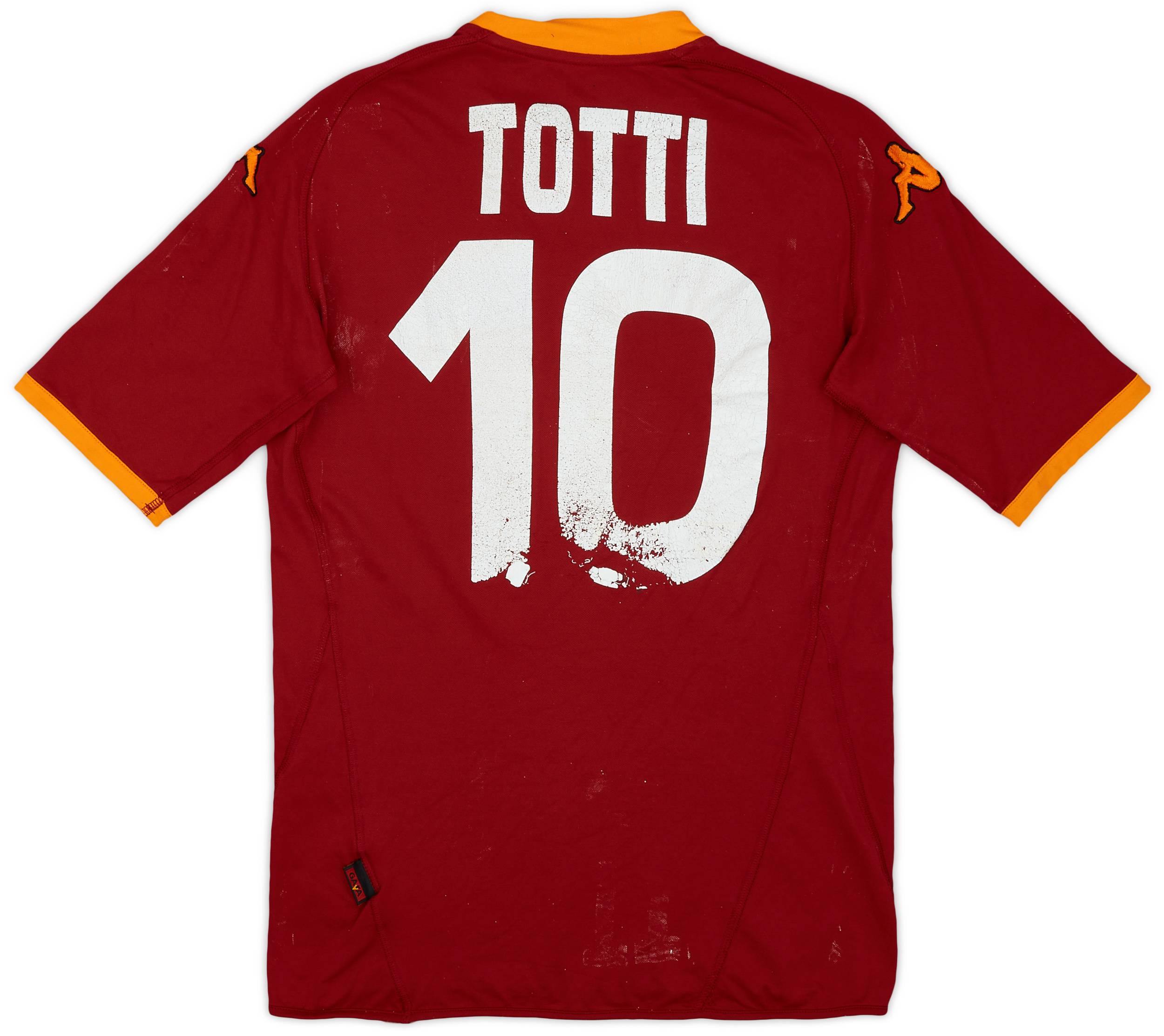 2007-08 Roma Home Shirt Totti #10 - 4/10 - (M)