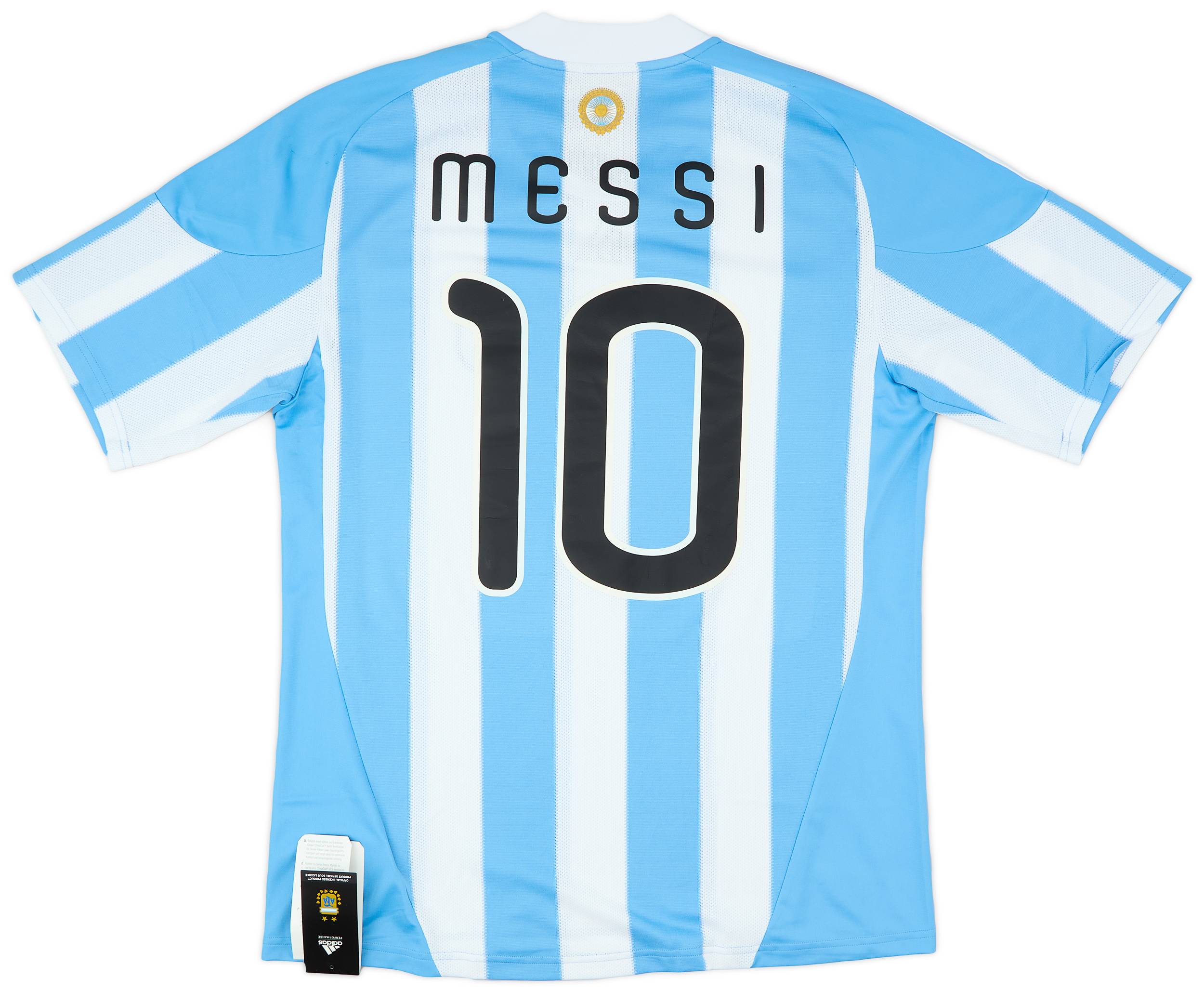 2010-11 Argentina Home Shirt Messi #10 (L)