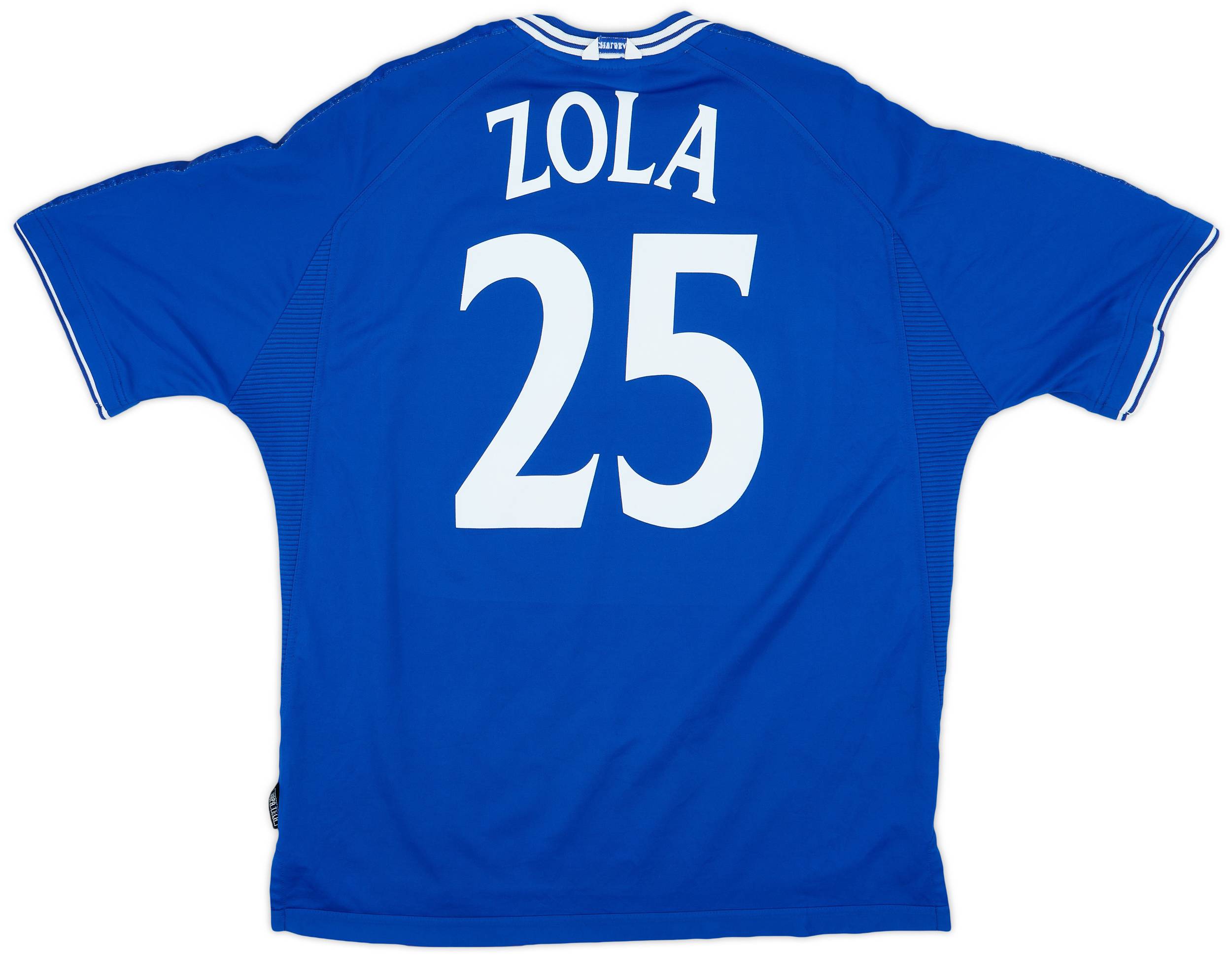 1999-01 Chelsea Home Shirt Zola #25 - 9/10 - (XXL)