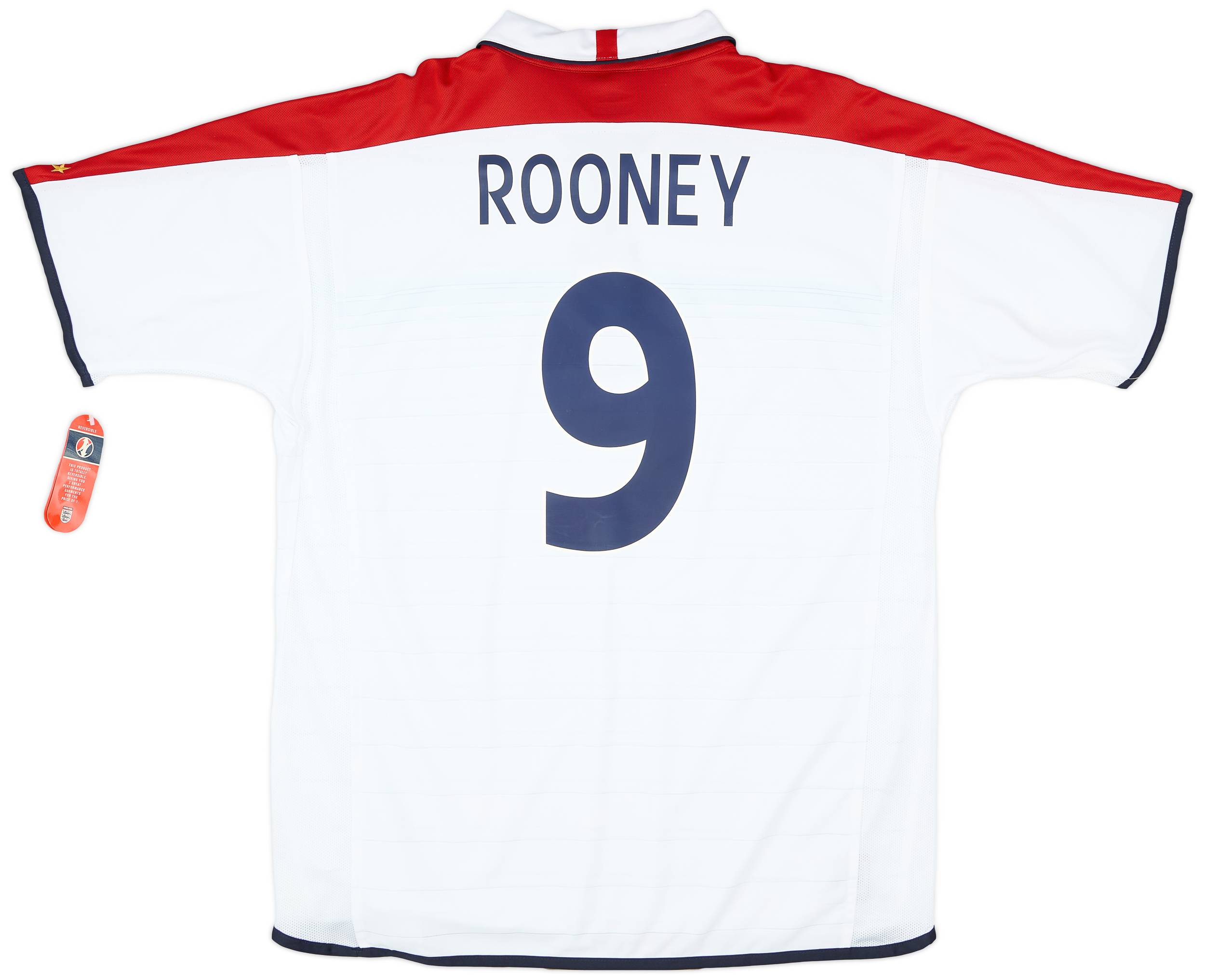 2003-05 England Home Shirt Rooney #9 (XL)