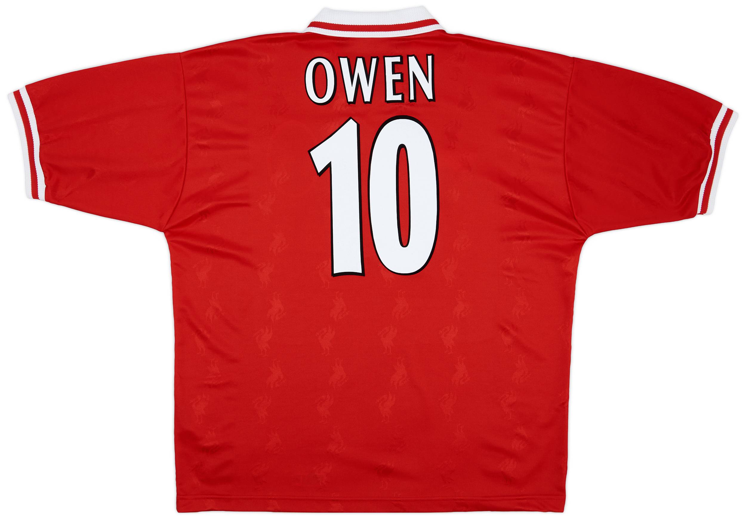 1996-98 Liverpool Home Shirt Owen #18 - 8/10 - (XL)