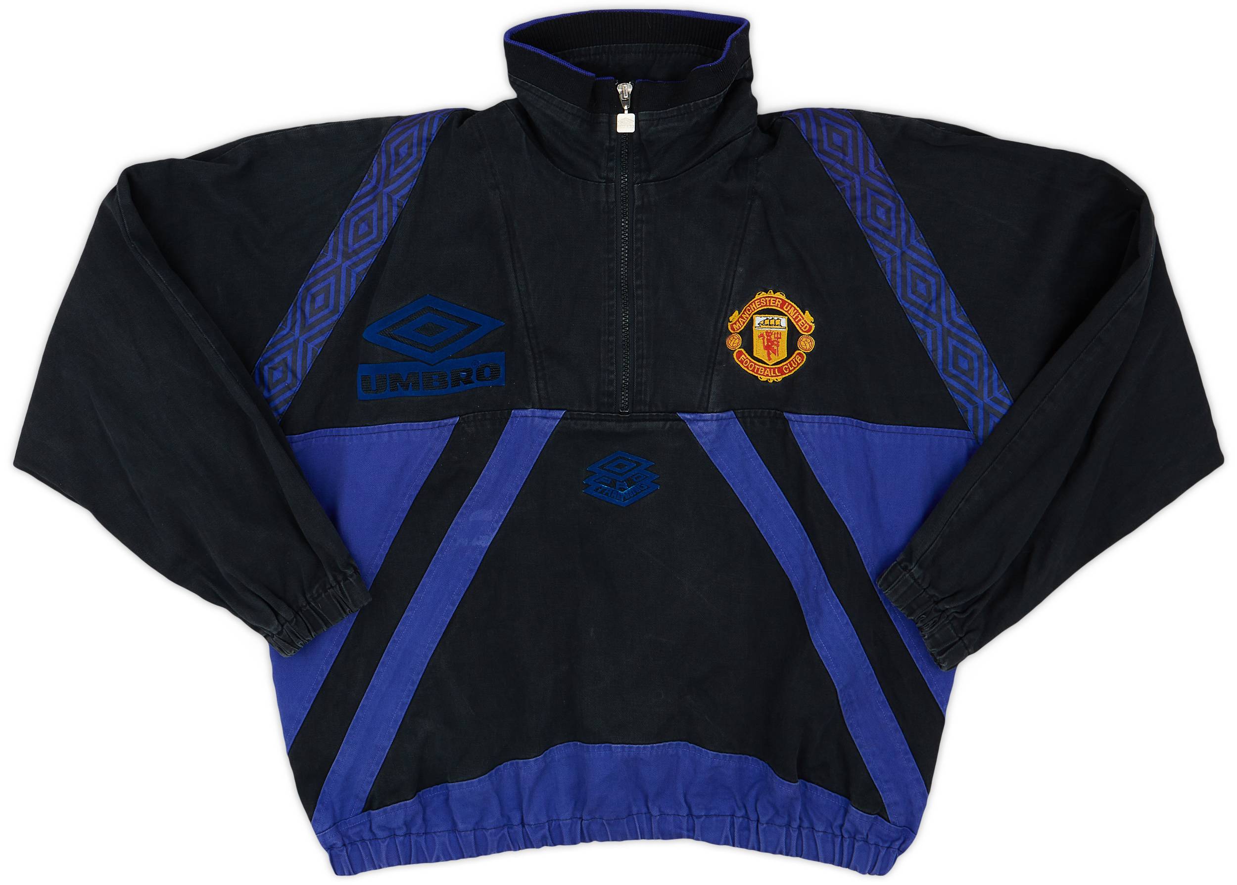 1996 97 Manchester United 1 4 Zip Drill Top 8 10 M