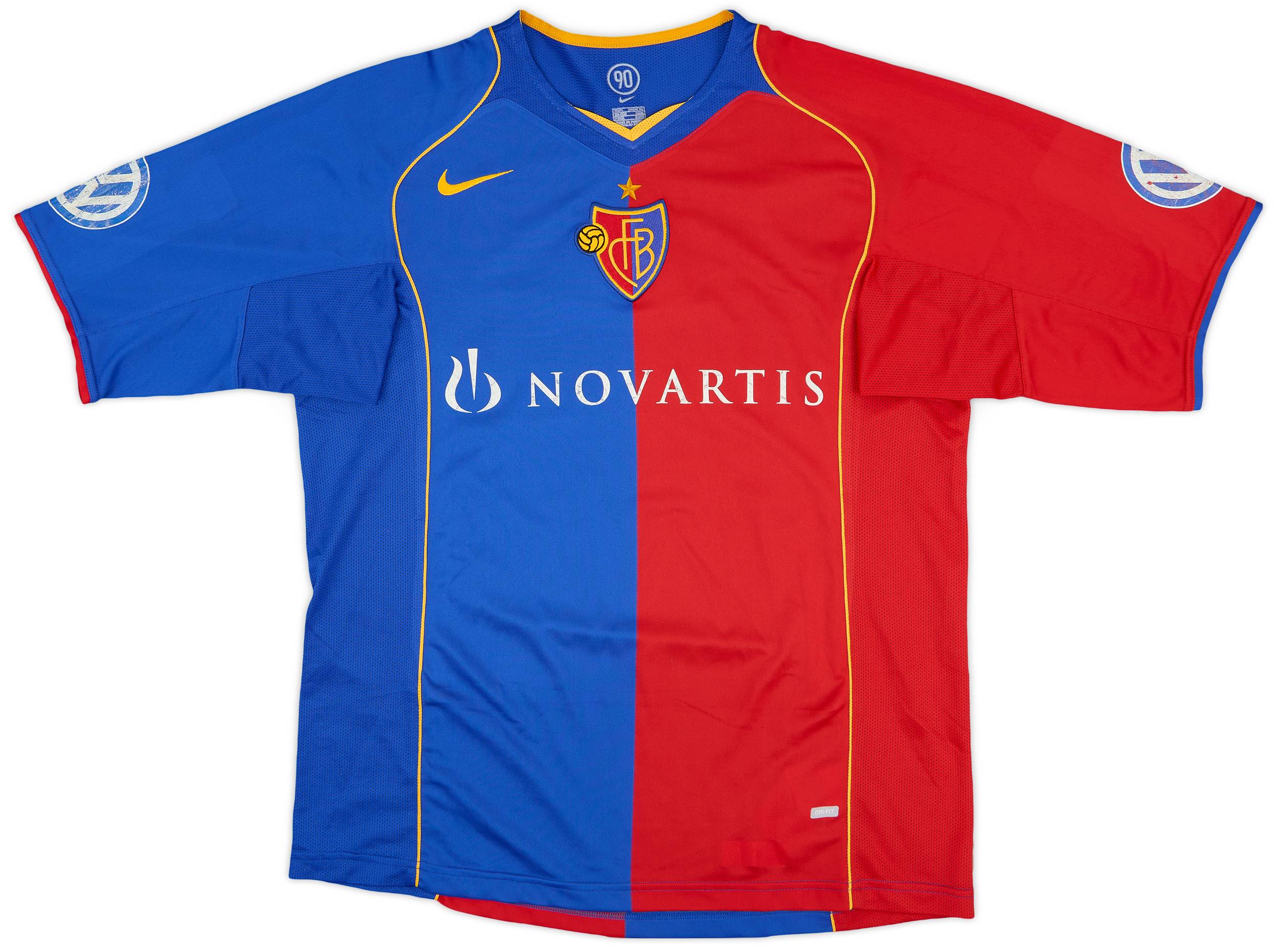 2004-05 FC Basel Home Shirt - 6/10 - (L)