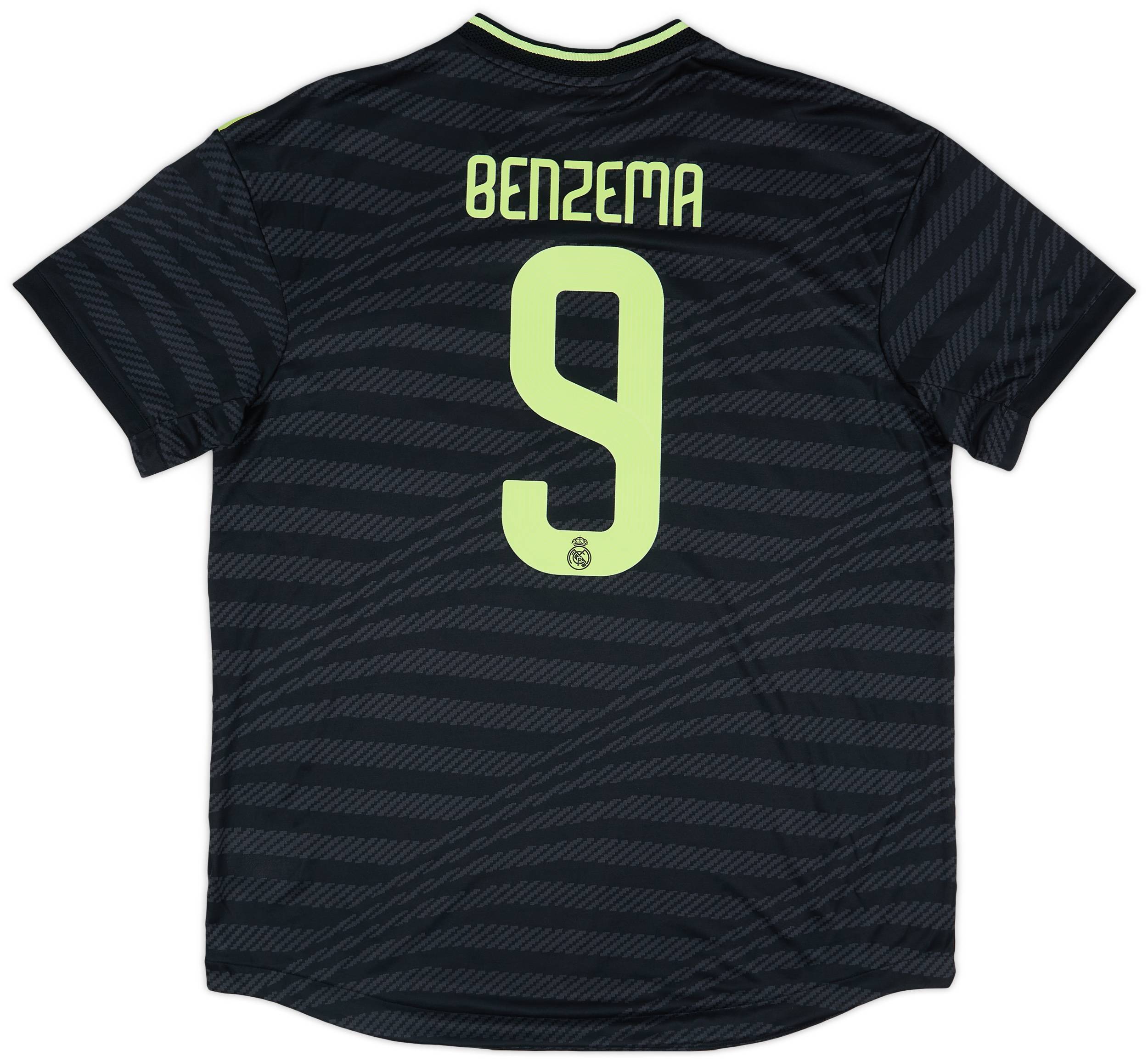 2022-23 Real Madrid Authentic Third Shirt Benzema #9 (XL)