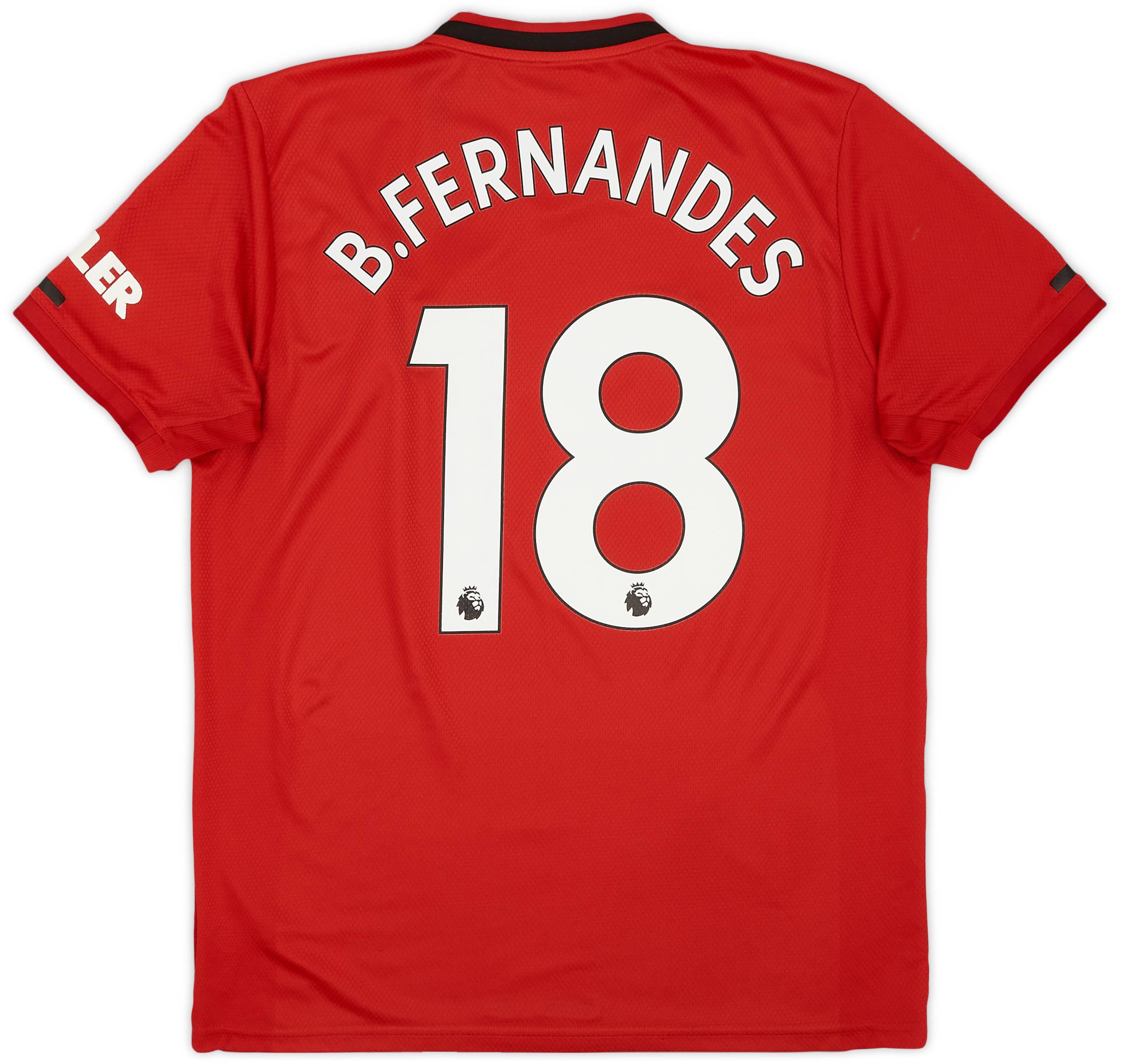 2019-20 Manchester United Home Shirt B.Fernandes #18 - 9/10 - (L)