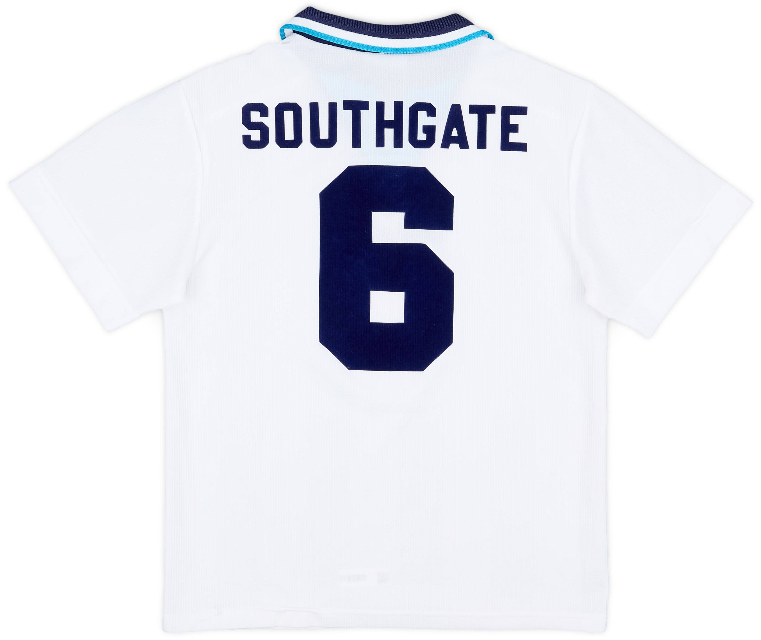 1995-97 England Home Shirt Southgate #6 - 8/10 - (Y)