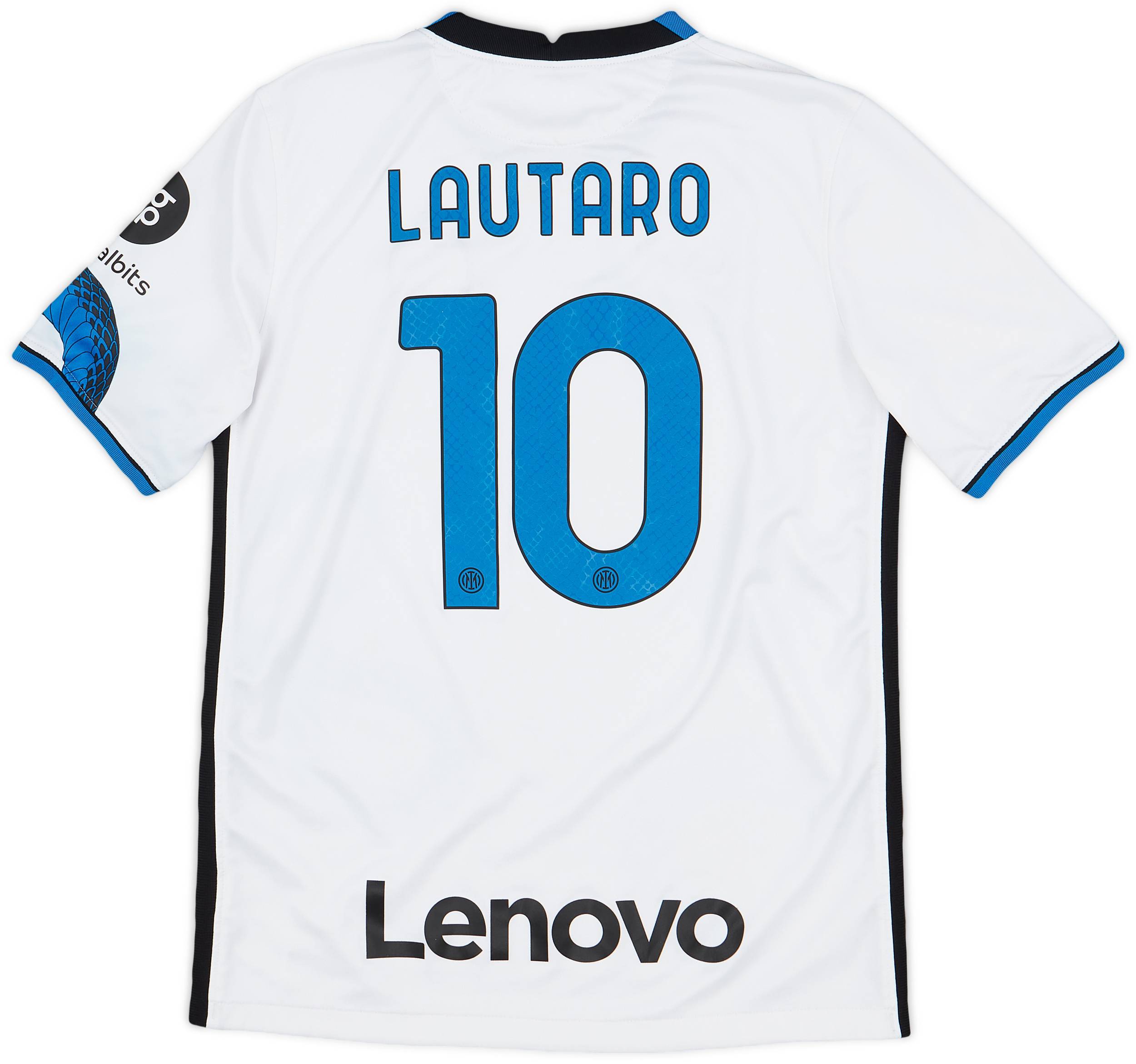 2021-22 Inter Milan Away Shirt Lautaro #10 - 10/10 - (XL.Boys)