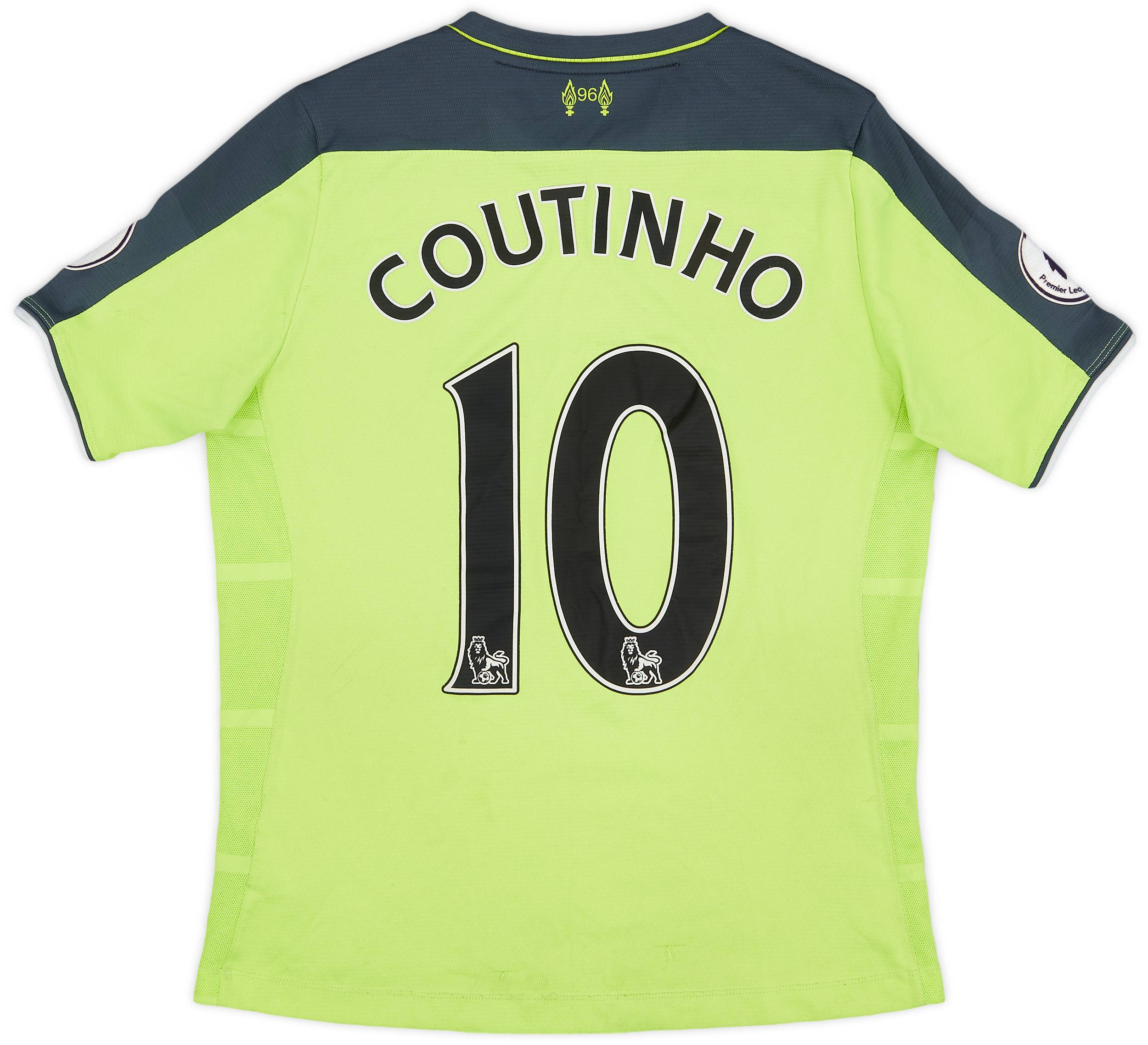 2016-17 Liverpool Third Shirt Coutinho #10 - 6/10 - (XL.Boys)
