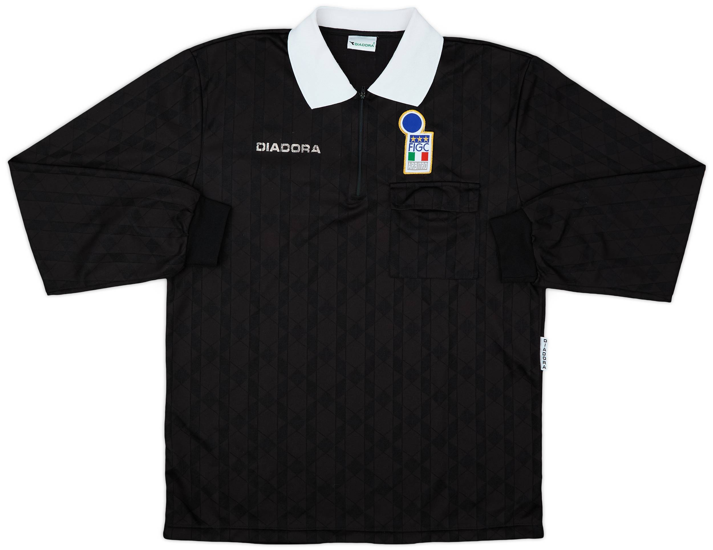 1990s Italy FIGC Diadora Referee L/S Shirt - 7/10 - (XL)