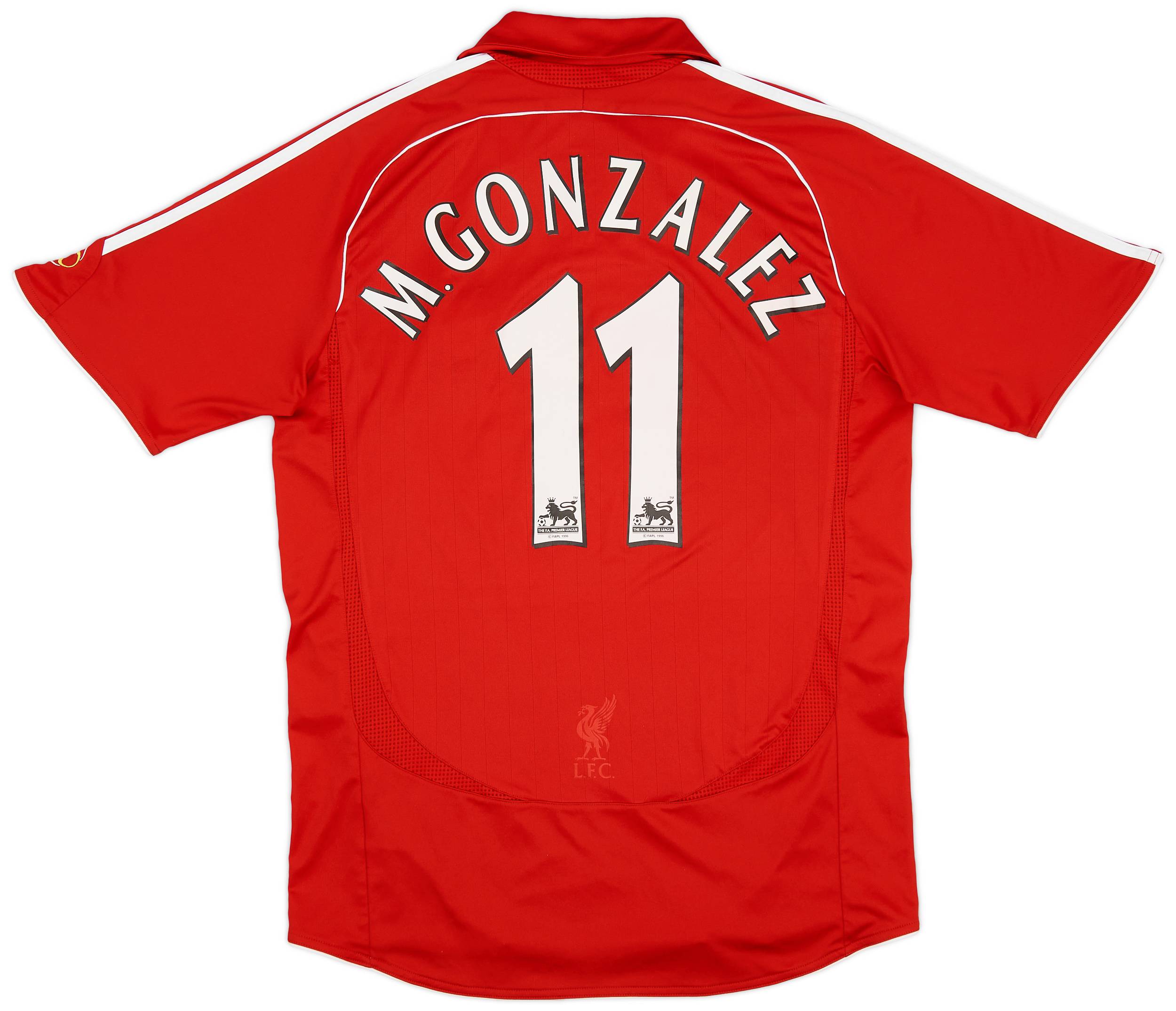 2006-08 Liverpool Home Shirt M.Gonzalez #11 - 9/10 - (M)
