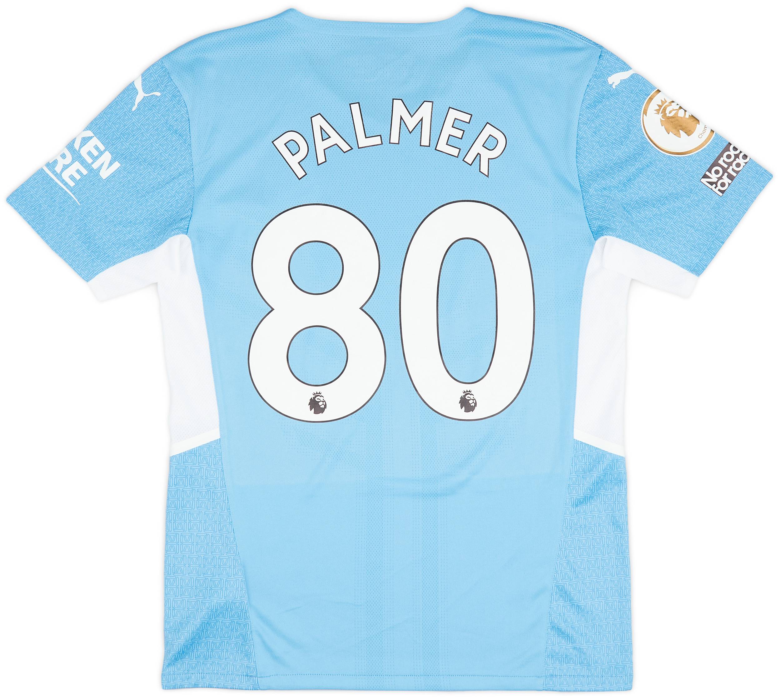 2021-22 Manchester CIty Match Issue Home Shirt Palmer #80