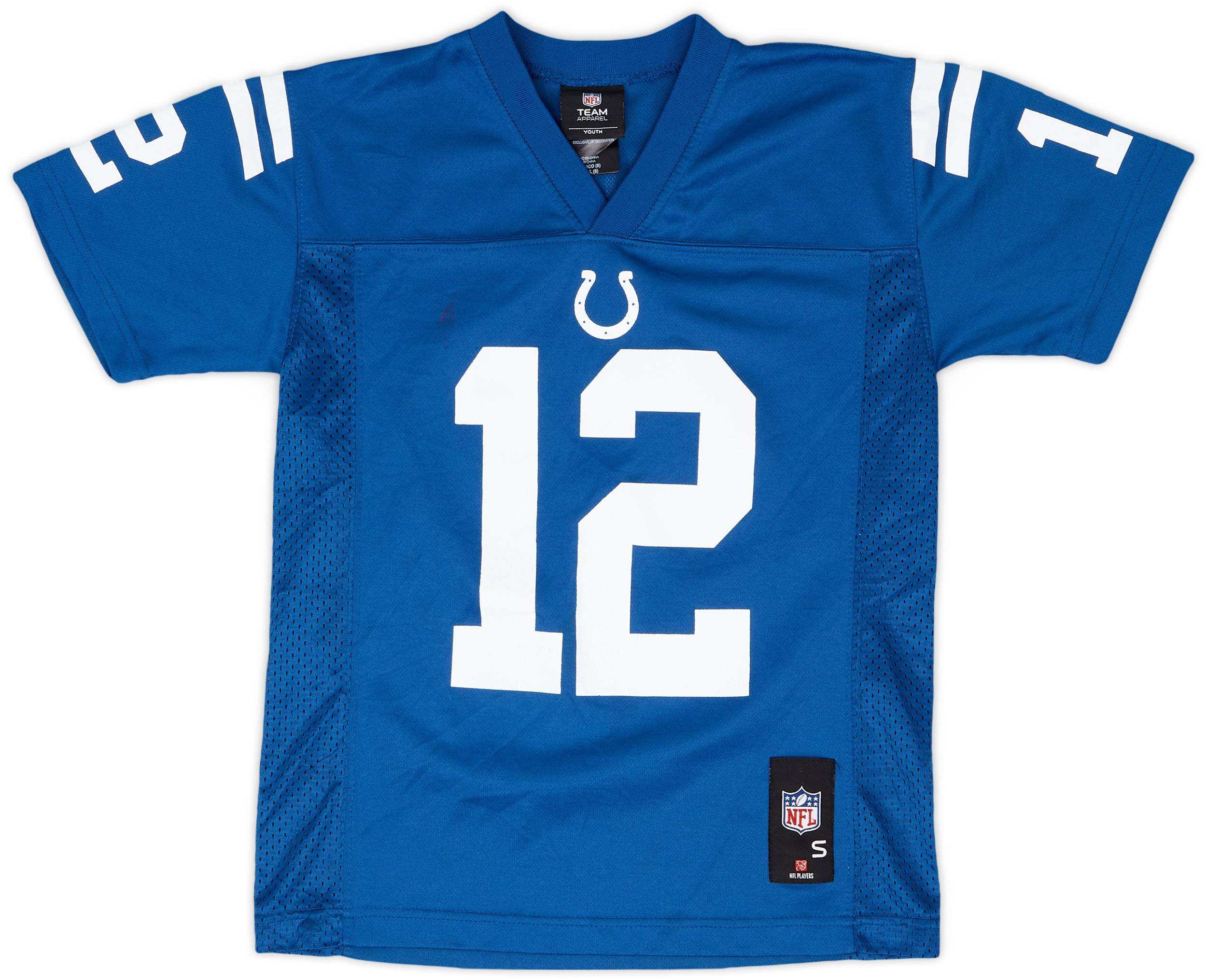 2012 Indianapolis Colts Luck #12 NFL Replica Home Jersey - 6/10 - (S.Boys)