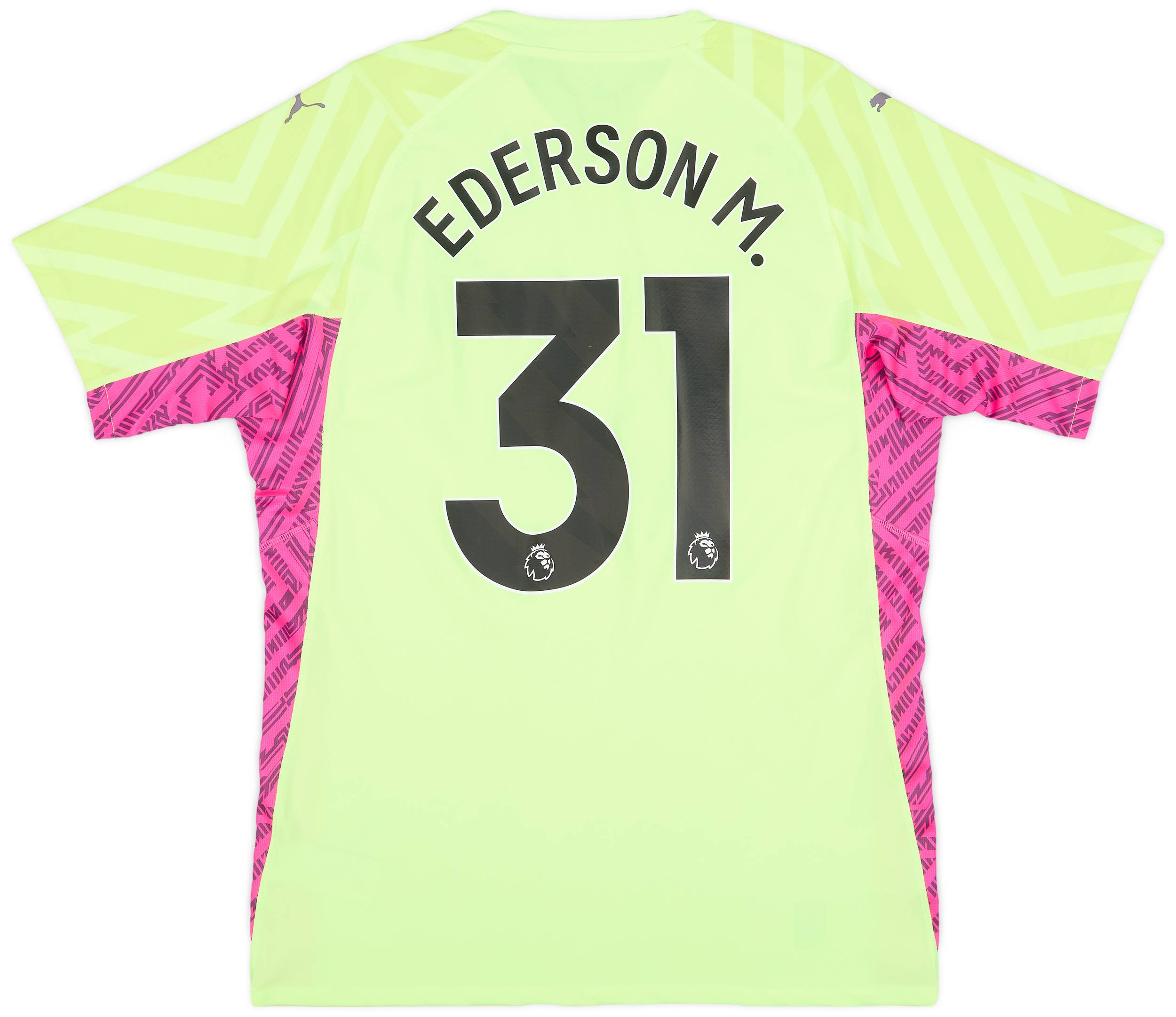 2023-24 Manchester City Player Issue GK S/S Shirt Ederson #31