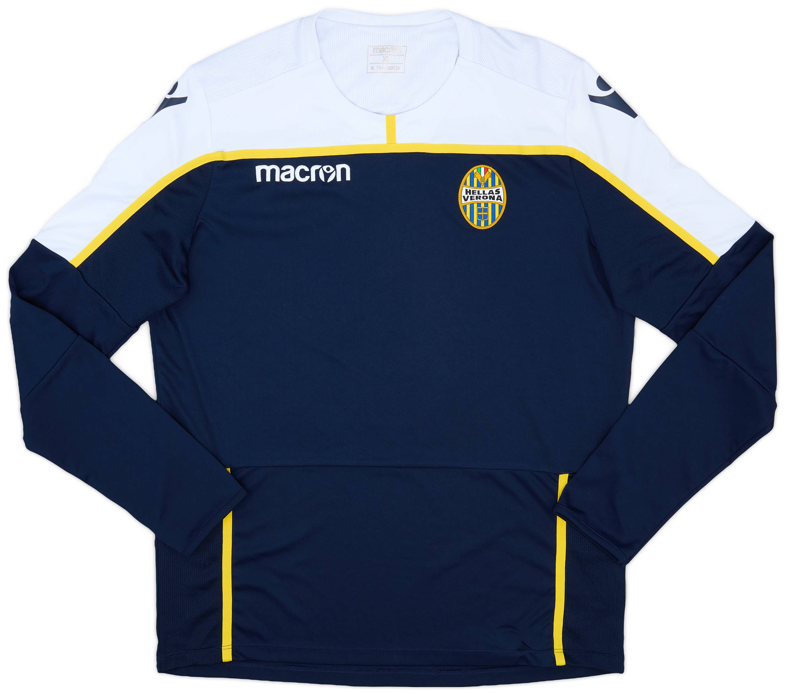 2018-19 Hellas Verona Macron Training L/S Shirt - 8/10 - (XL)