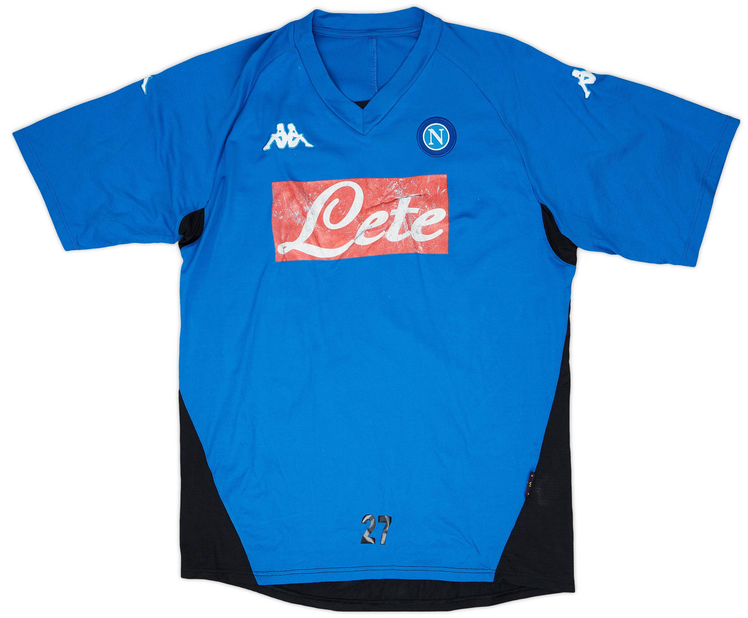 2005-06 Napoli Kappa Player Issue Training Shirt #27 - 5/10 - (XL)