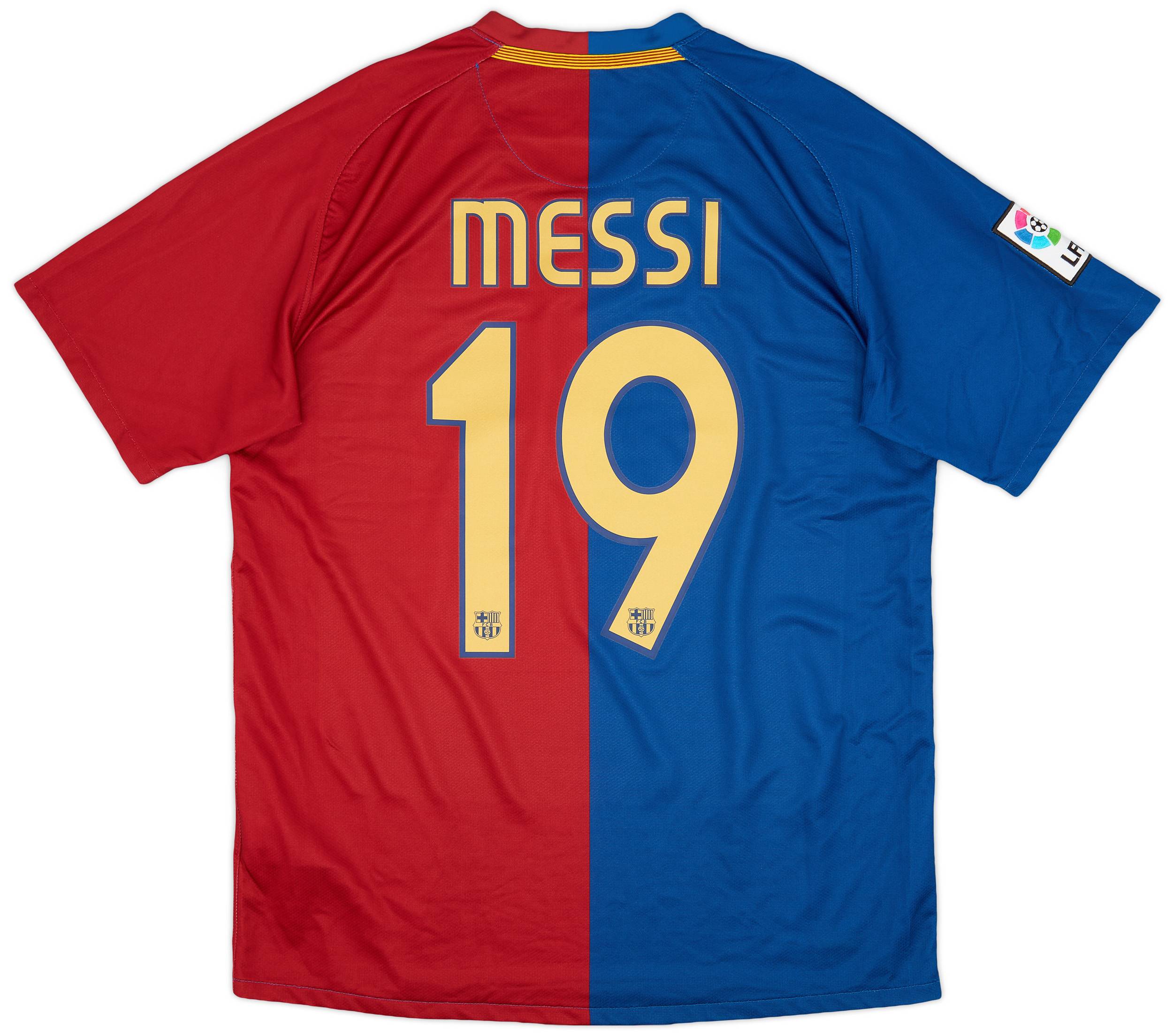 2008 09 Barcelona Home Shirt Messi 10 9 10 M