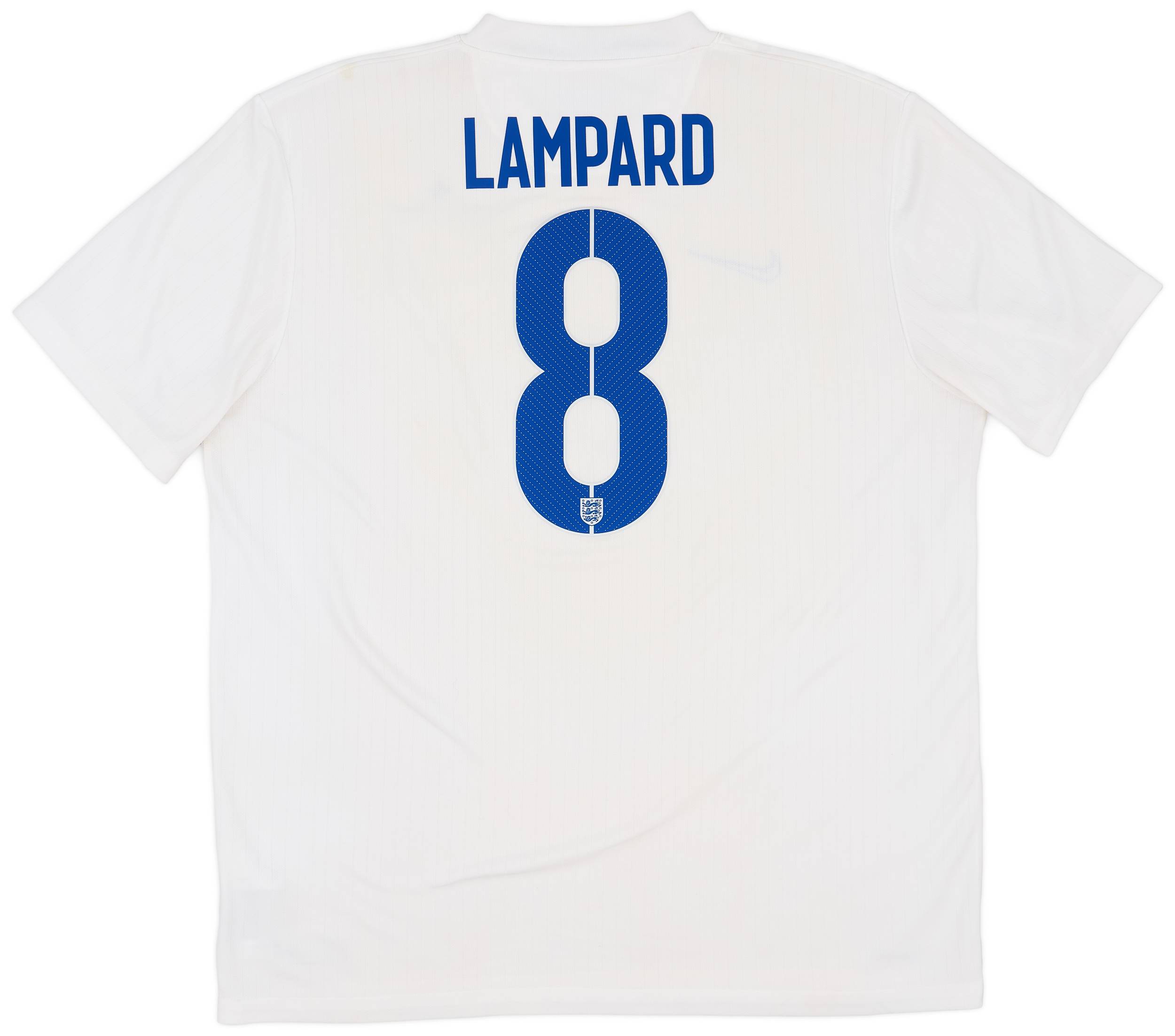 2014-15 England Home Shirt Lampard #8 - 8/10 - (XL)