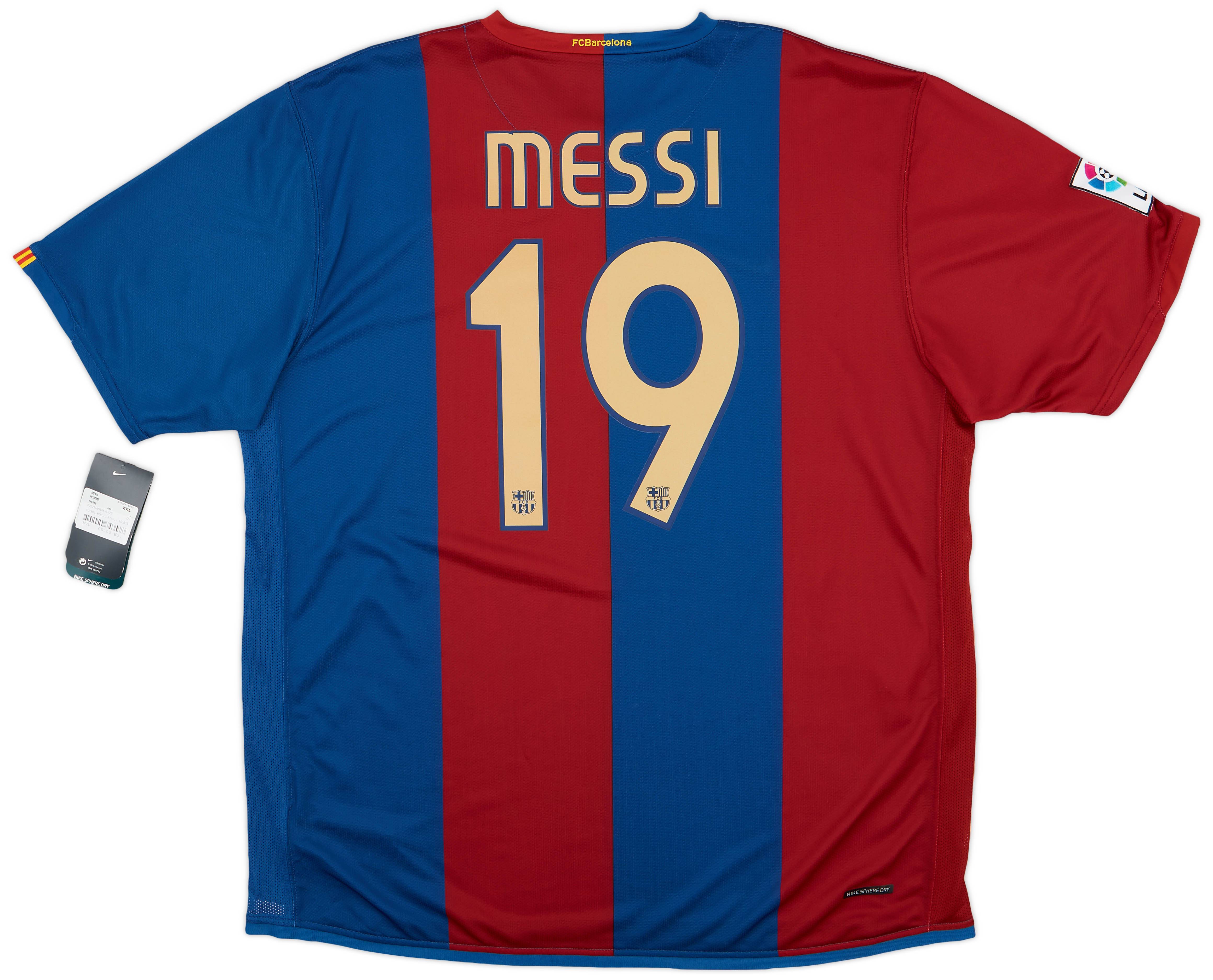2006-07 Barcelona Home Shirt Messi #19 (XXL)