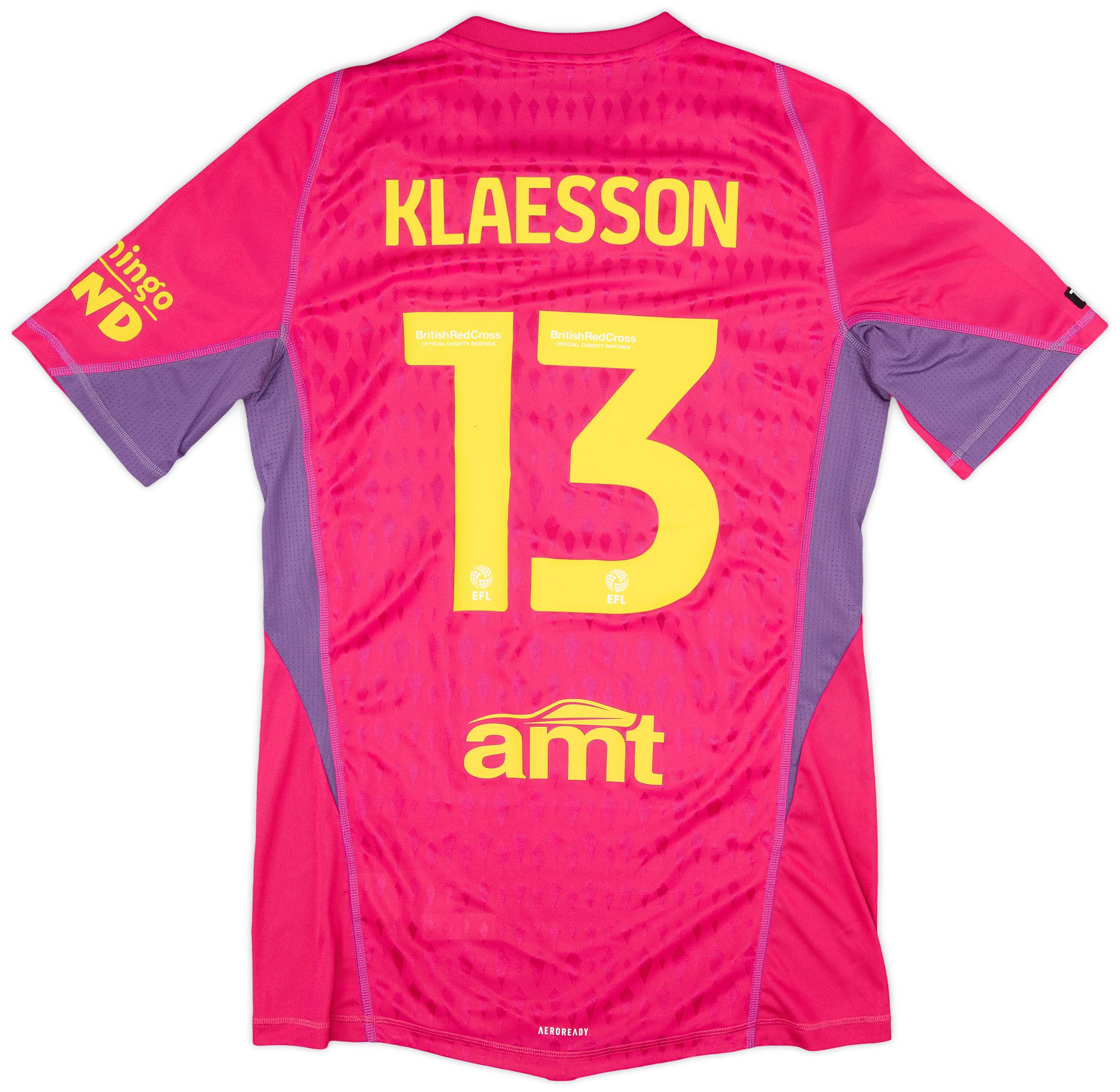 2023-24 Leeds Match Issue GK Shirt Klaesson #13