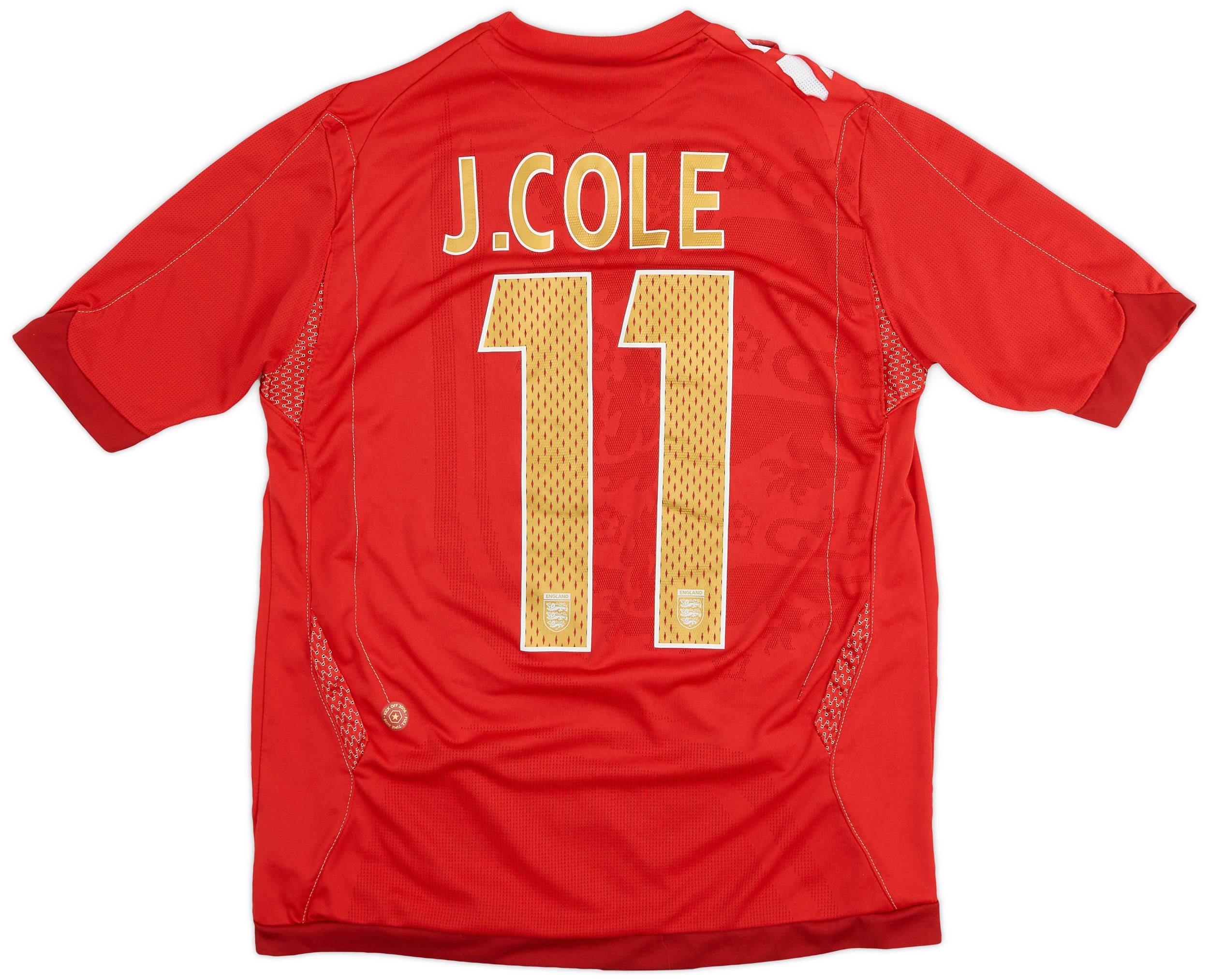 2006-08 England Away Shirt Cole #11 - 8/10 - (XL.Boys)
