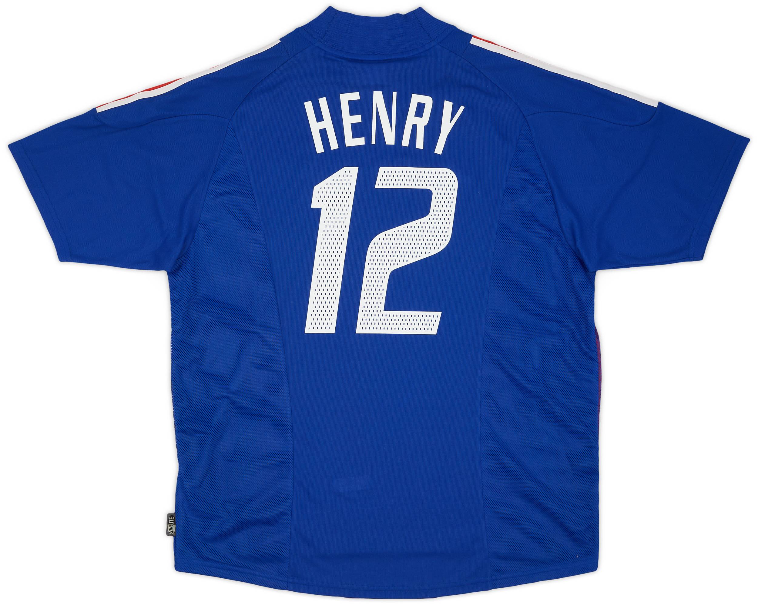 2002-04 France Home Shirt Henry #12 (XL)