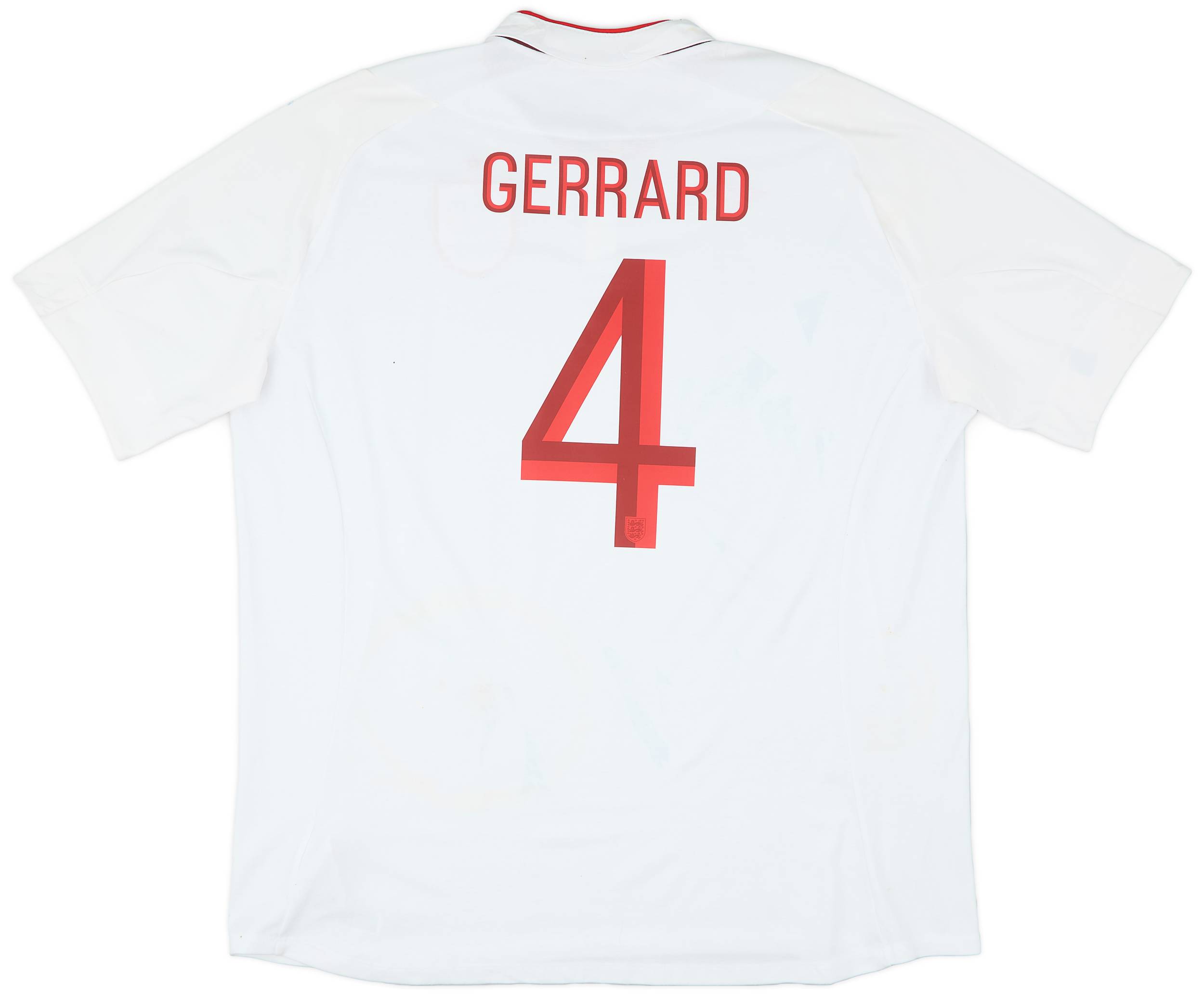 2012-13 England Home Shirt Gerrard #4 - 6/10 - (3XL)
