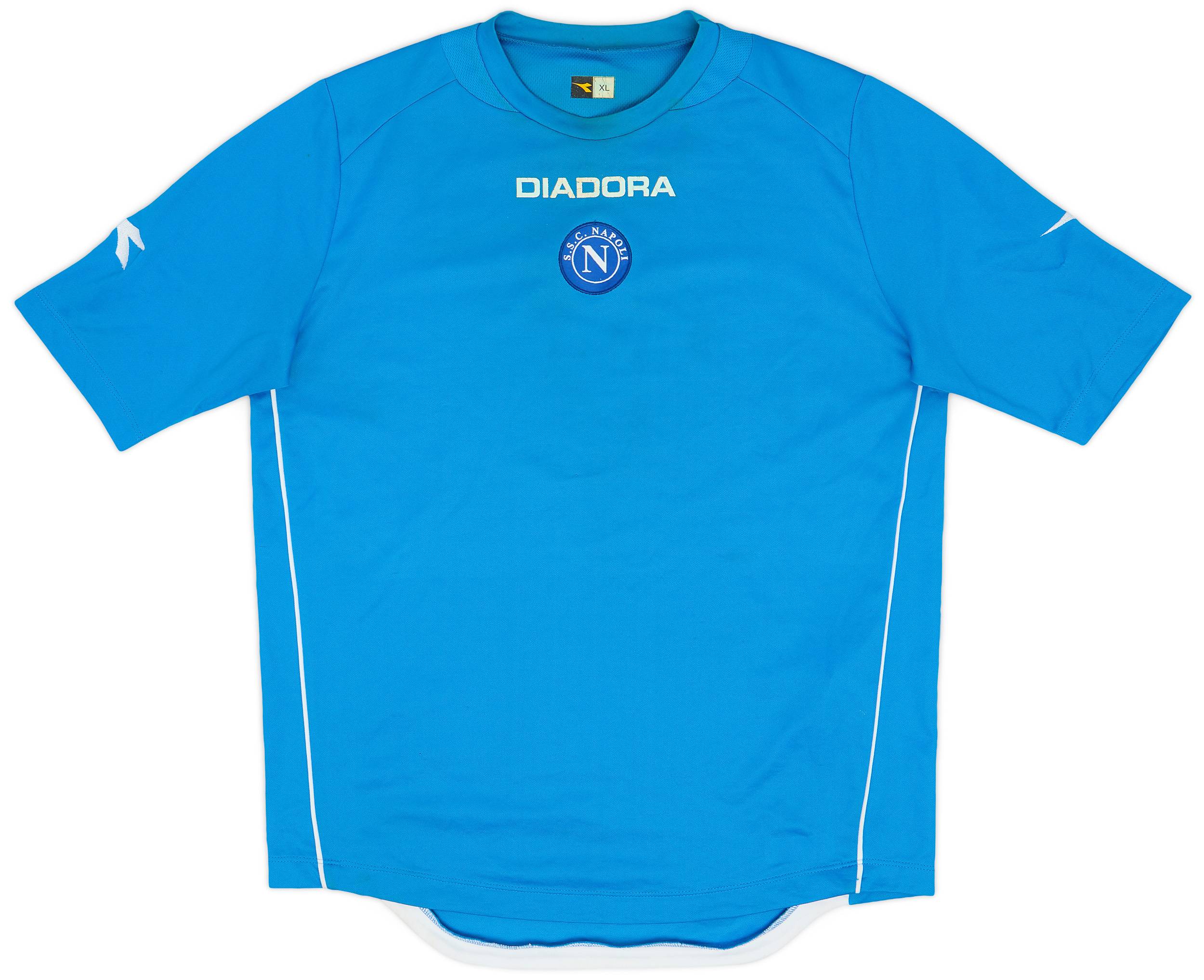2006-07 Napoli Diadora Training Shirt - 6/10 - (XL)